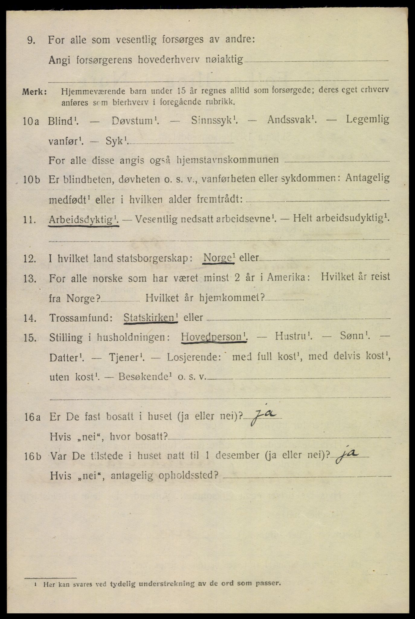 SAK, 1920 census for Kristiansand, 1920, p. 29488