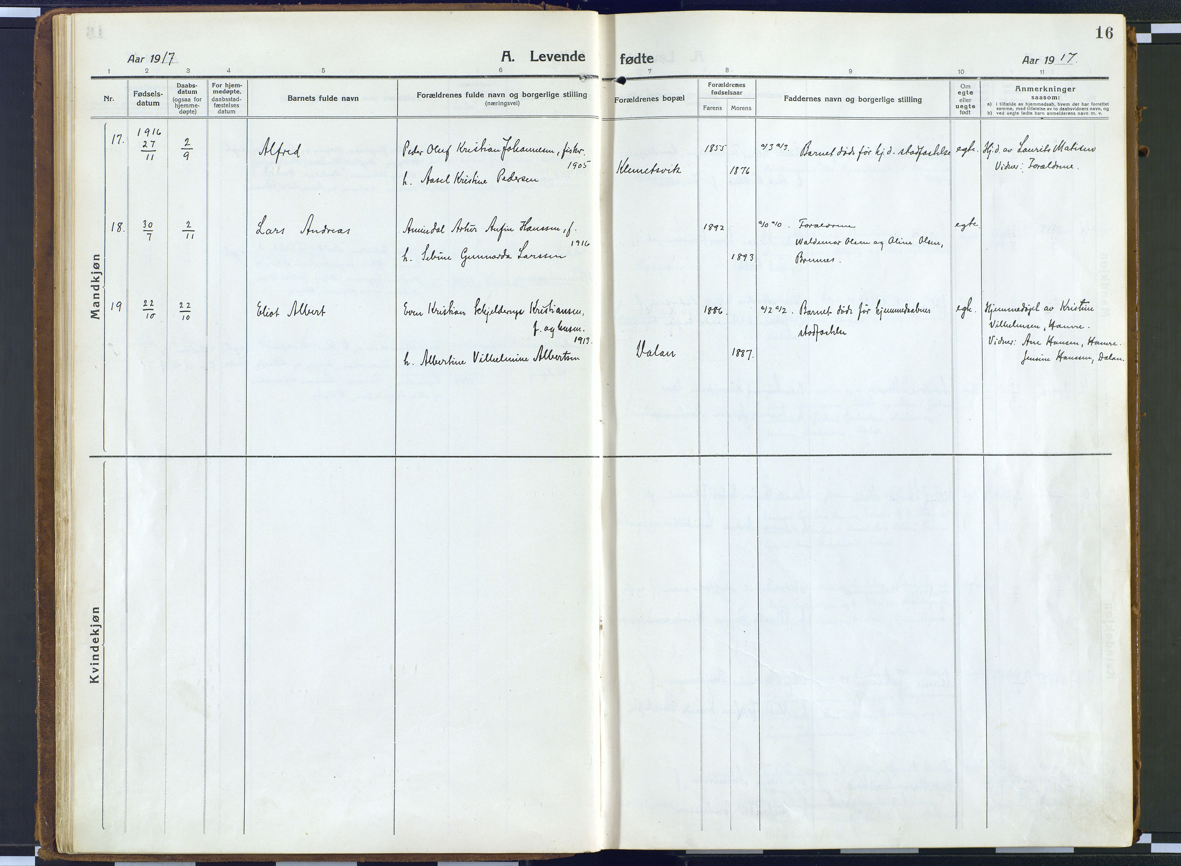 Karlsøy sokneprestembete, AV/SATØ-S-1299/H/Ha/Haa/L0016kirke: Parish register (official) no. 16, 1916-1934, p. 16