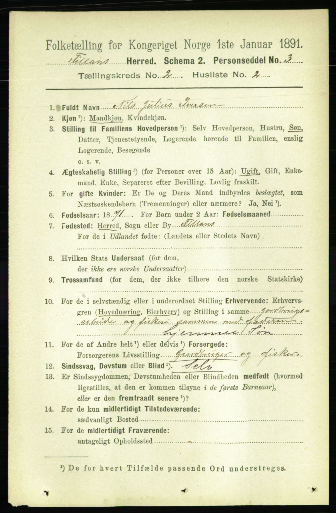 RA, 1891 census for 1616 Fillan, 1891, p. 231