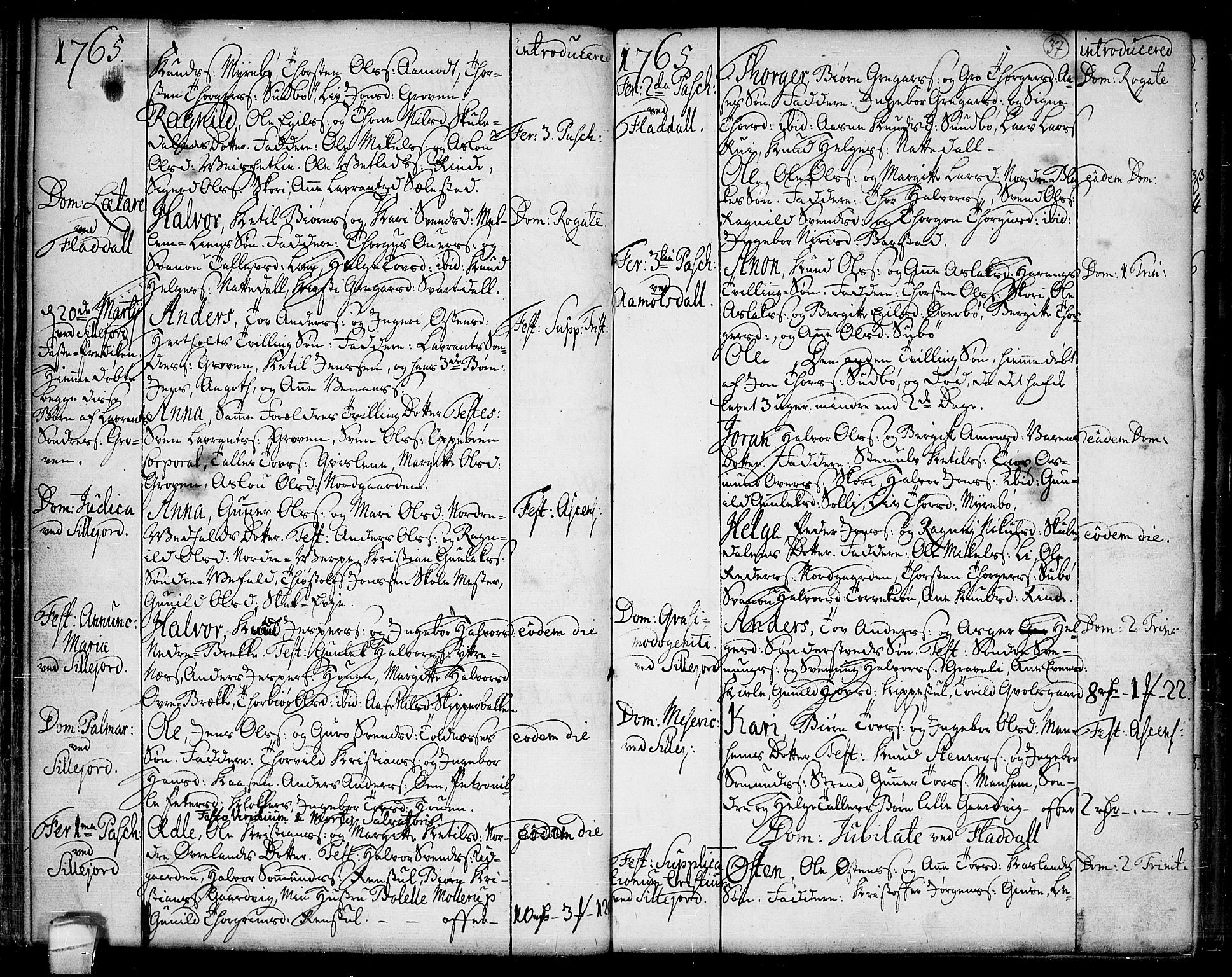 Seljord kirkebøker, SAKO/A-20/F/Fa/L0007: Parish register (official) no. I 7, 1755-1800, p. 37