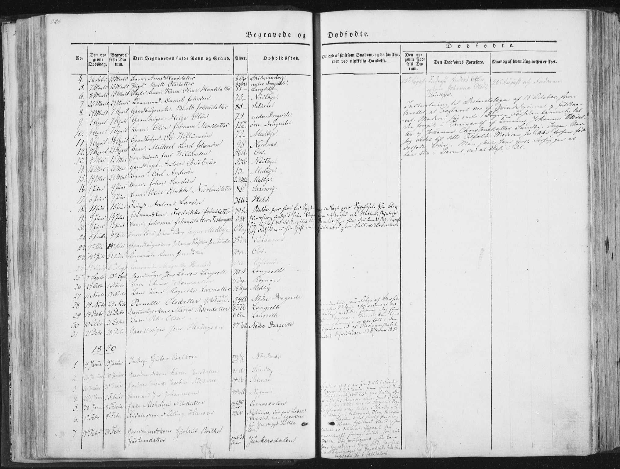 Ministerialprotokoller, klokkerbøker og fødselsregistre - Nordland, SAT/A-1459/847/L0667: Parish register (official) no. 847A07, 1842-1871, p. 320