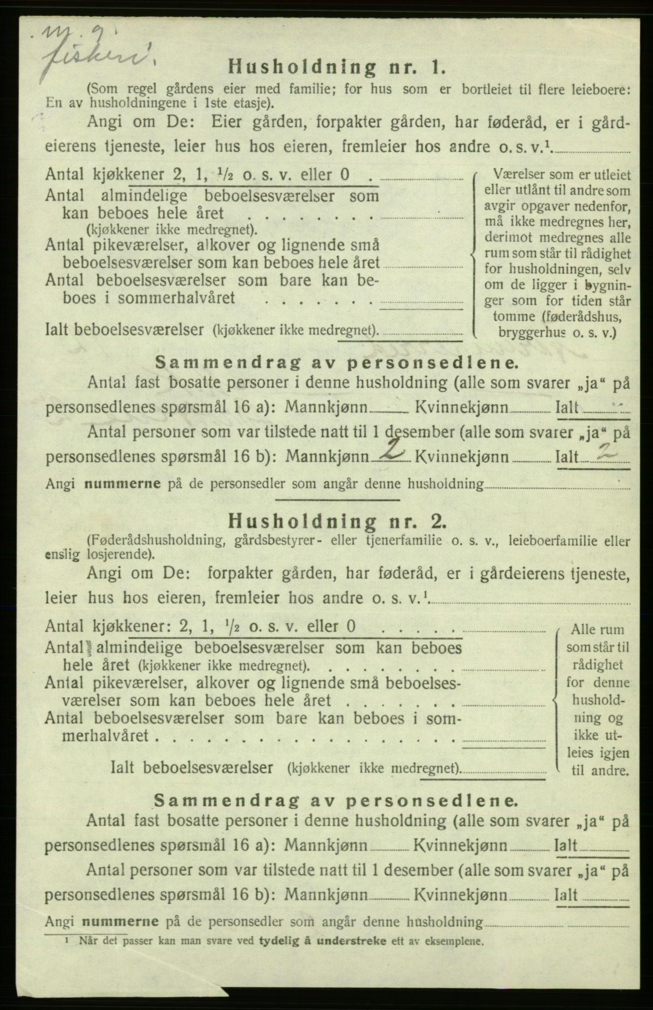 SAB, 1920 census for Kvinnherad, 1920, p. 1366