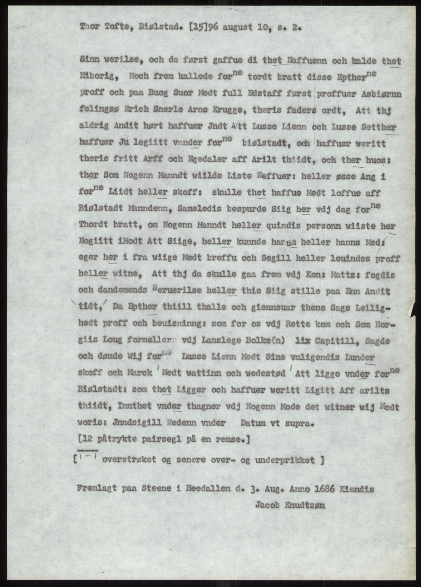 Samlinger til kildeutgivelse, Diplomavskriftsamlingen, AV/RA-EA-4053/H/Ha, p. 235