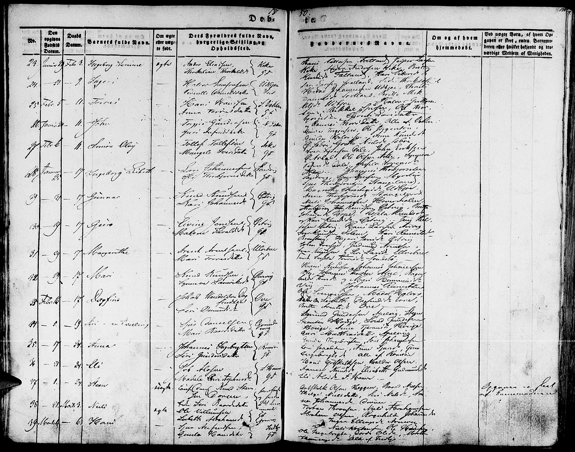 Fjelberg sokneprestembete, SAB/A-75201/H/Haa: Parish register (official) no. A 6, 1835-1851, p. 135