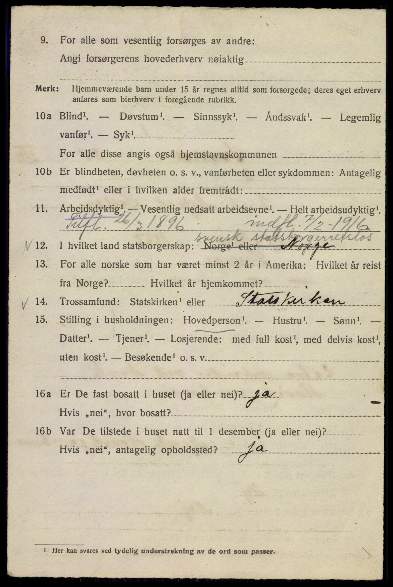 SAO, 1920 census for Kristiania, 1920, p. 560172