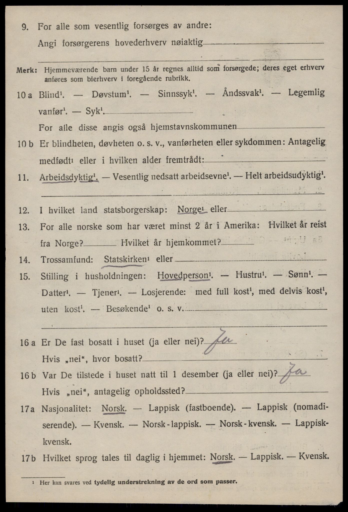 SAT, 1920 census for Meldal, 1920, p. 7404