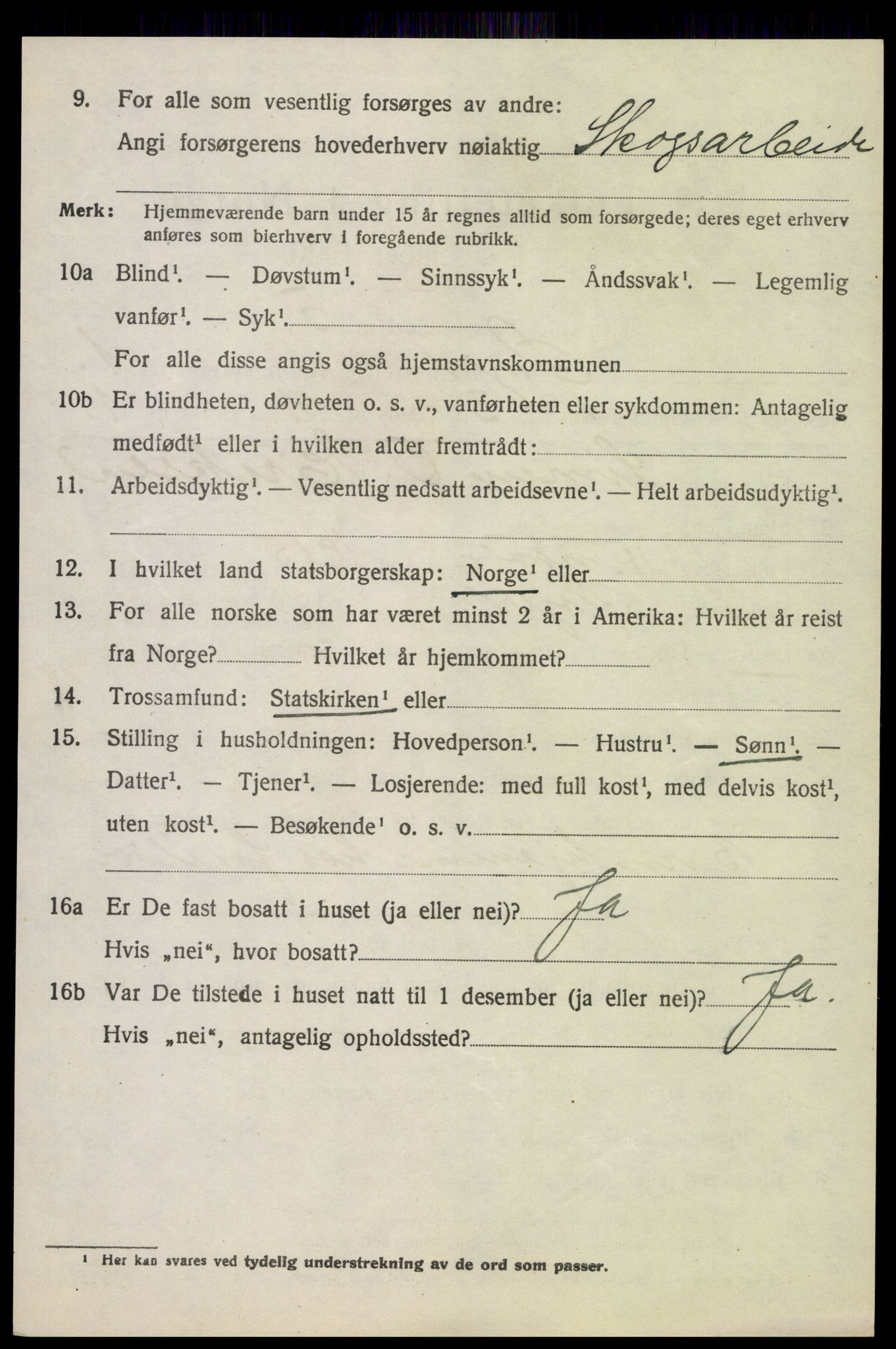 SAH, 1920 census for Øyer, 1920, p. 1236