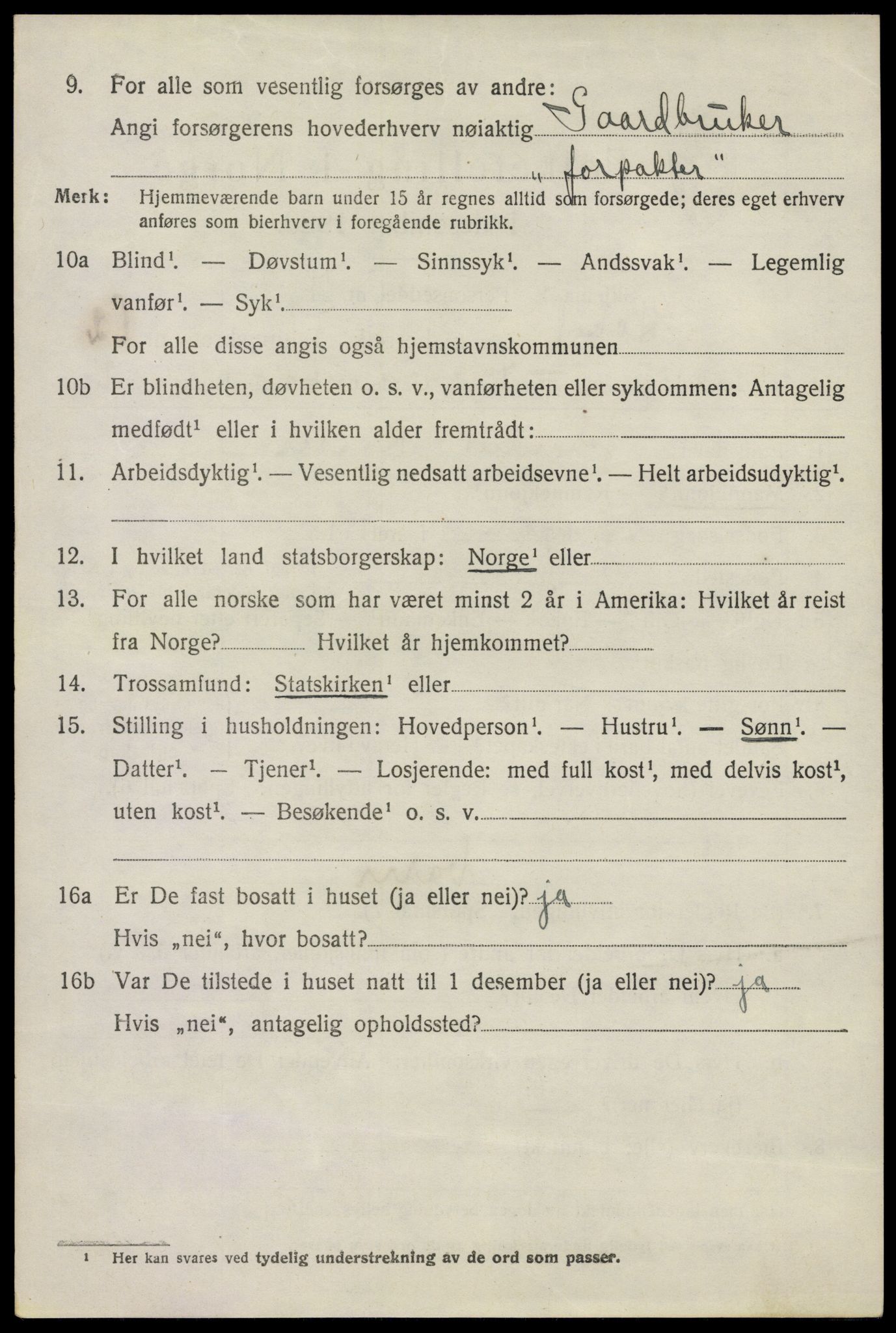 SAO, 1920 census for Hobøl, 1920, p. 2651