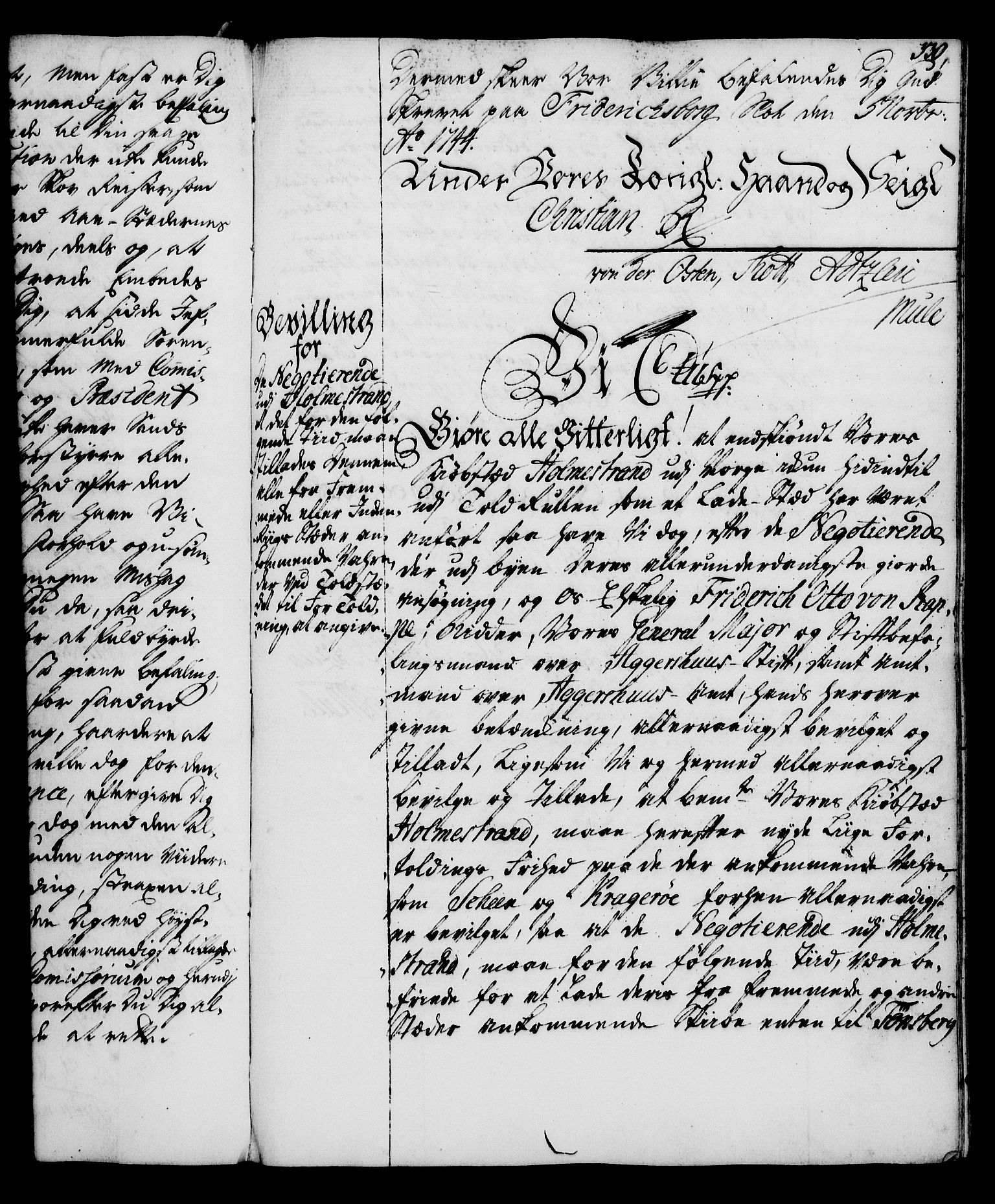 Rentekammeret, Kammerkanselliet, RA/EA-3111/G/Gg/Gga/L0005: Norsk ekspedisjonsprotokoll med register (merket RK 53.5), 1741-1749, p. 330