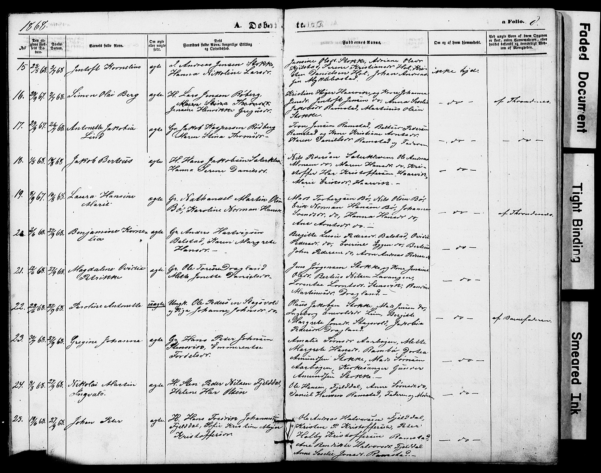 Ministerialprotokoller, klokkerbøker og fødselsregistre - Nordland, SAT/A-1459/865/L0930: Parish register (copy) no. 865C02, 1866-1884, p. 8