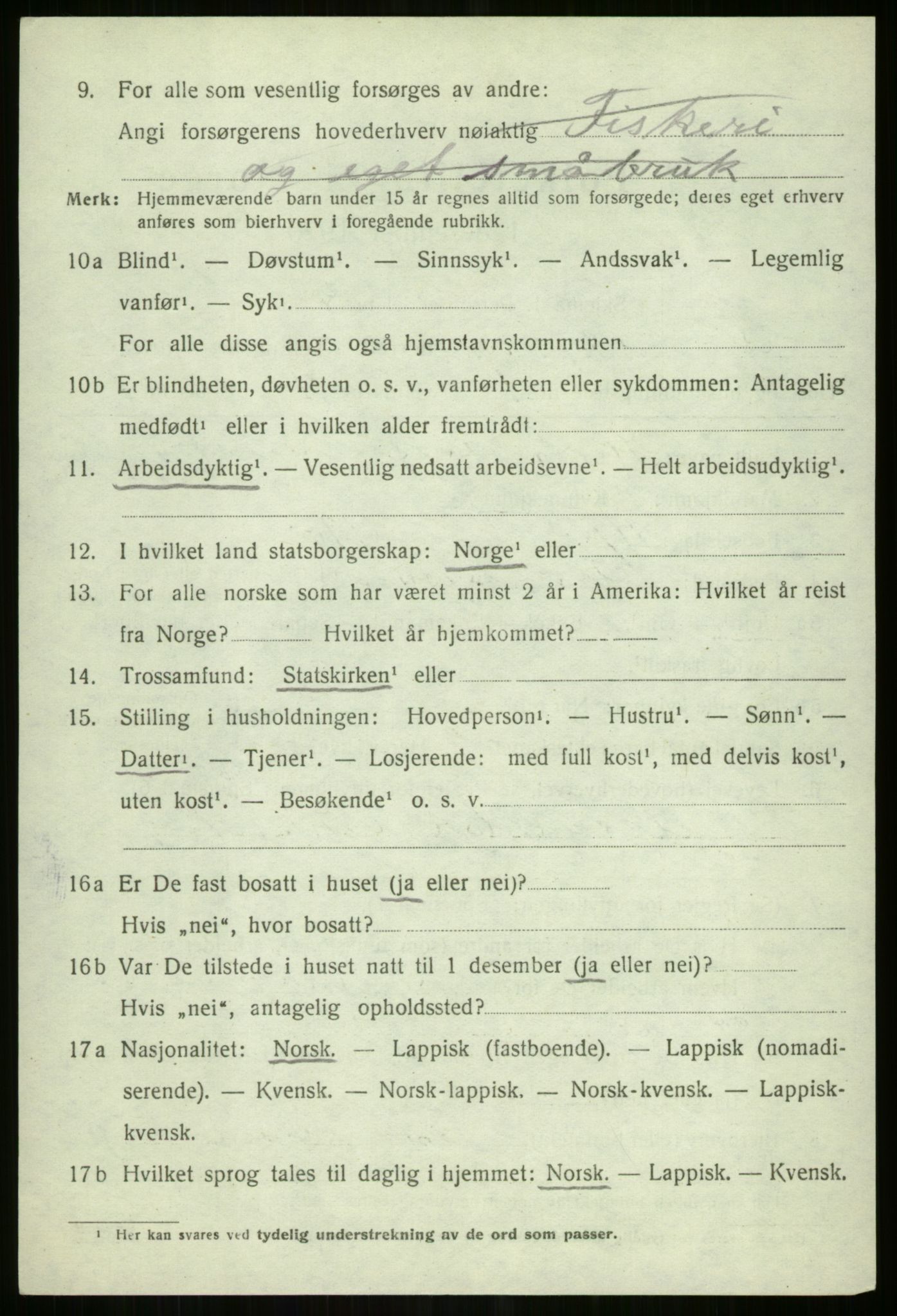 SATØ, 1920 census for Tromsøysund, 1920, p. 10937