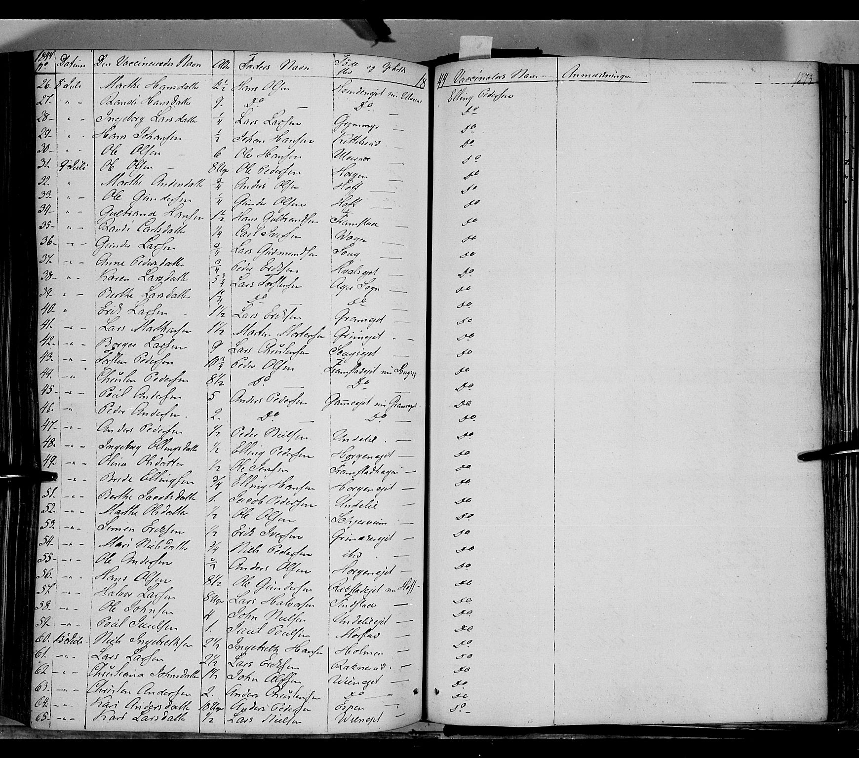 Gran prestekontor, AV/SAH-PREST-112/H/Ha/Haa/L0011: Parish register (official) no. 11, 1842-1856, p. 1272-1273