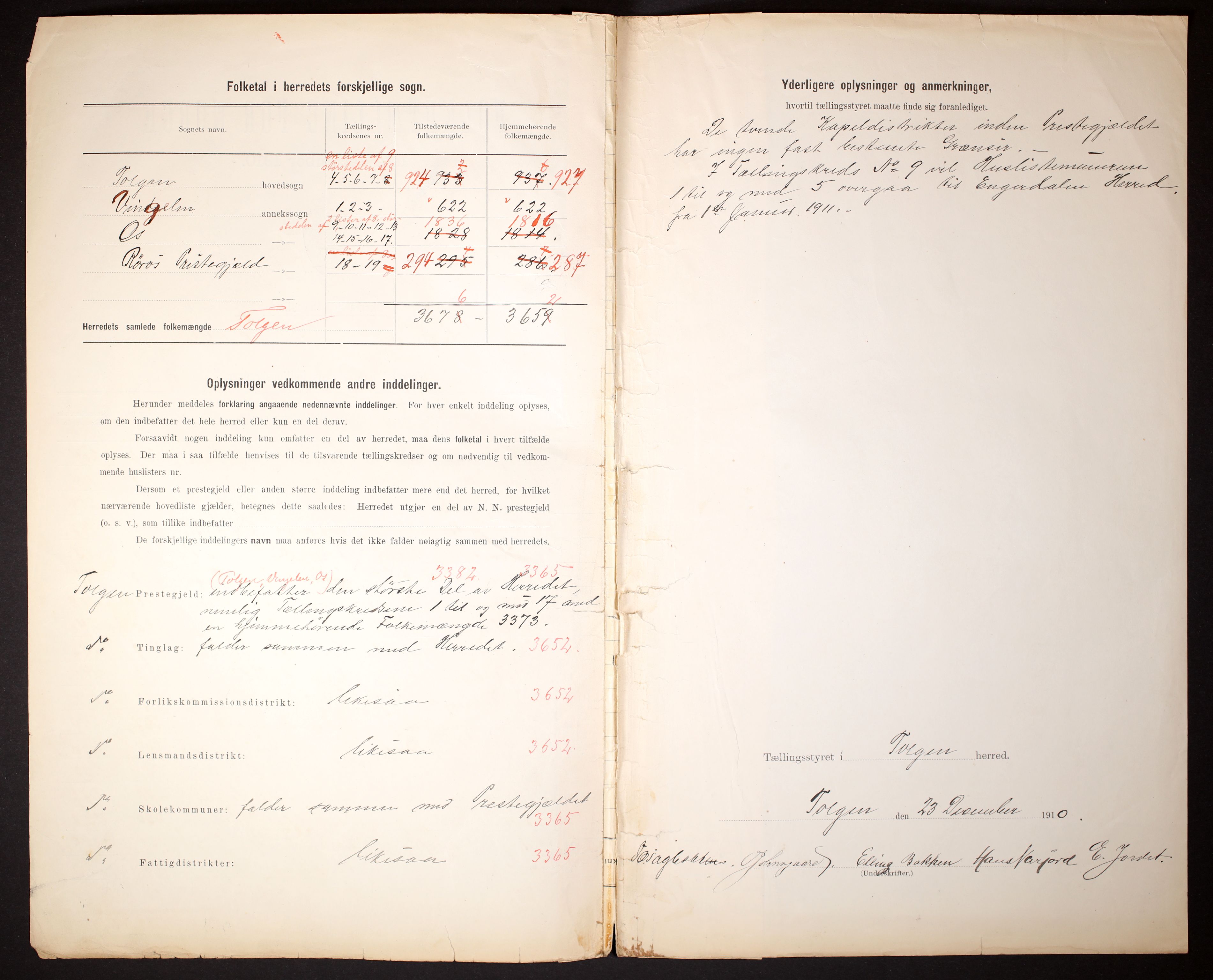 RA, 1910 census for Tolga, 1910, p. 3