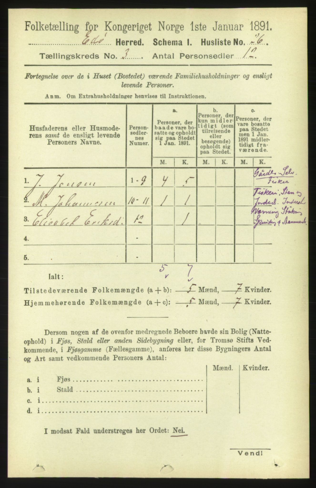 RA, 1891 census for 1573 Edøy, 1891, p. 653