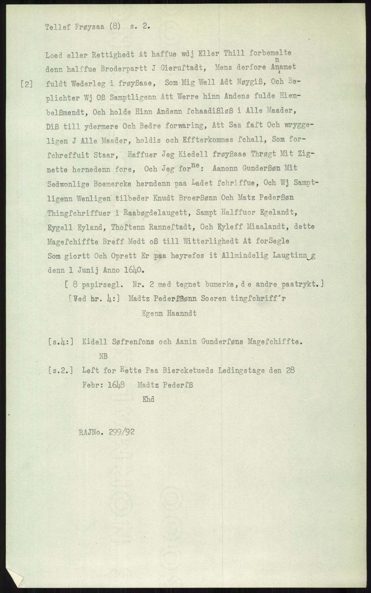 Samlinger til kildeutgivelse, Diplomavskriftsamlingen, AV/RA-EA-4053/H/Ha, p. 2257