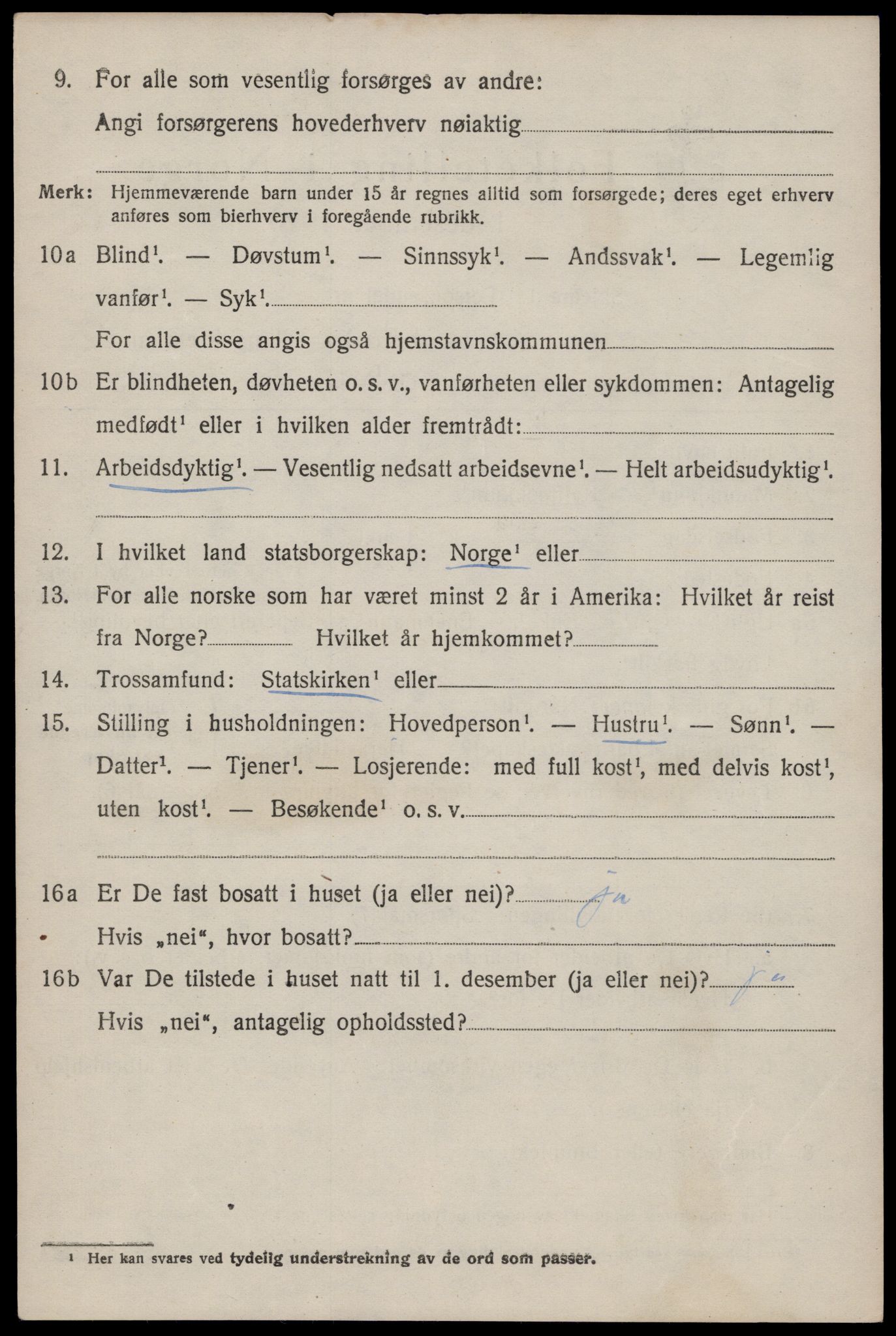 SAST, 1920 census for Høyland, 1920, p. 15603