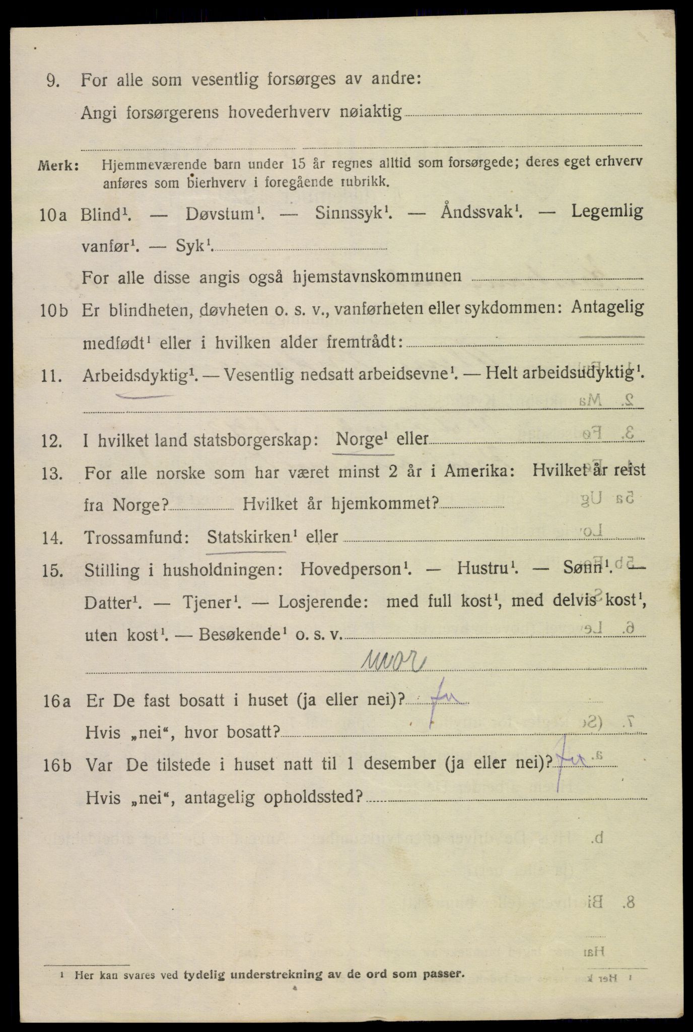 SAK, 1920 census for Kristiansand, 1920, p. 28264