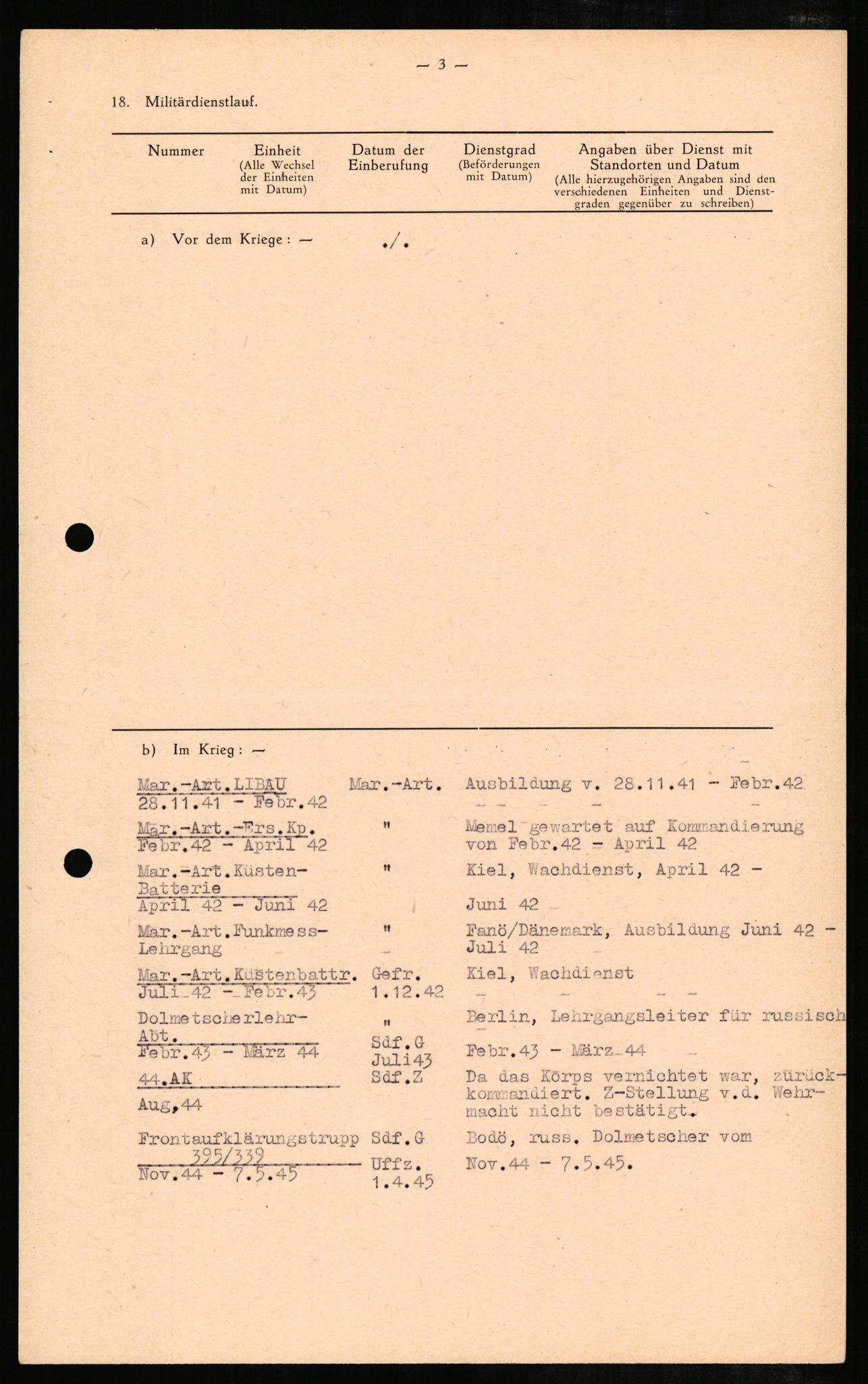 Forsvaret, Forsvarets overkommando II, AV/RA-RAFA-3915/D/Db/L0006: CI Questionaires. Tyske okkupasjonsstyrker i Norge. Tyskere., 1945-1946, p. 176