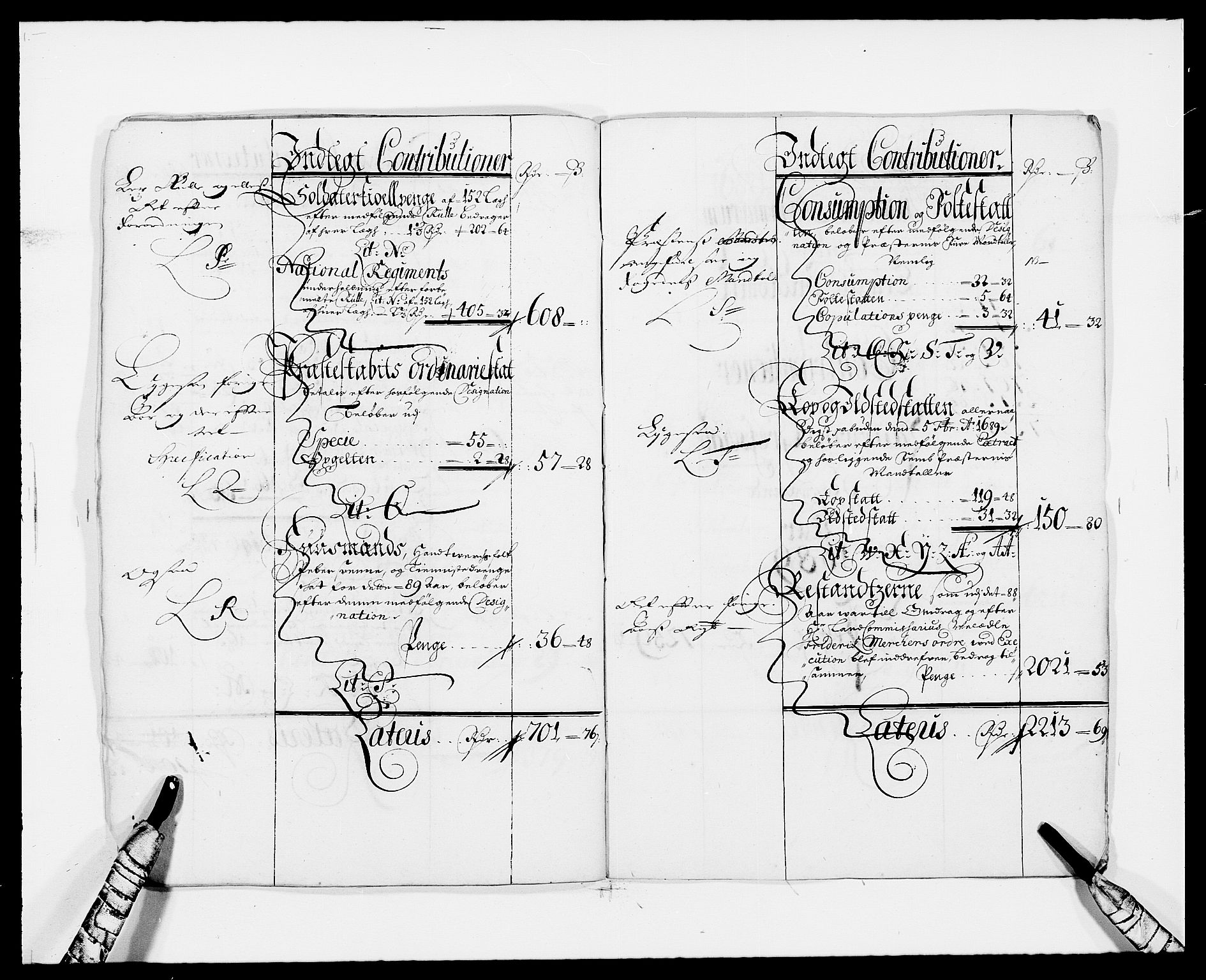 Rentekammeret inntil 1814, Reviderte regnskaper, Fogderegnskap, AV/RA-EA-4092/R33/L1971: Fogderegnskap Larvik grevskap, 1688-1689, p. 20