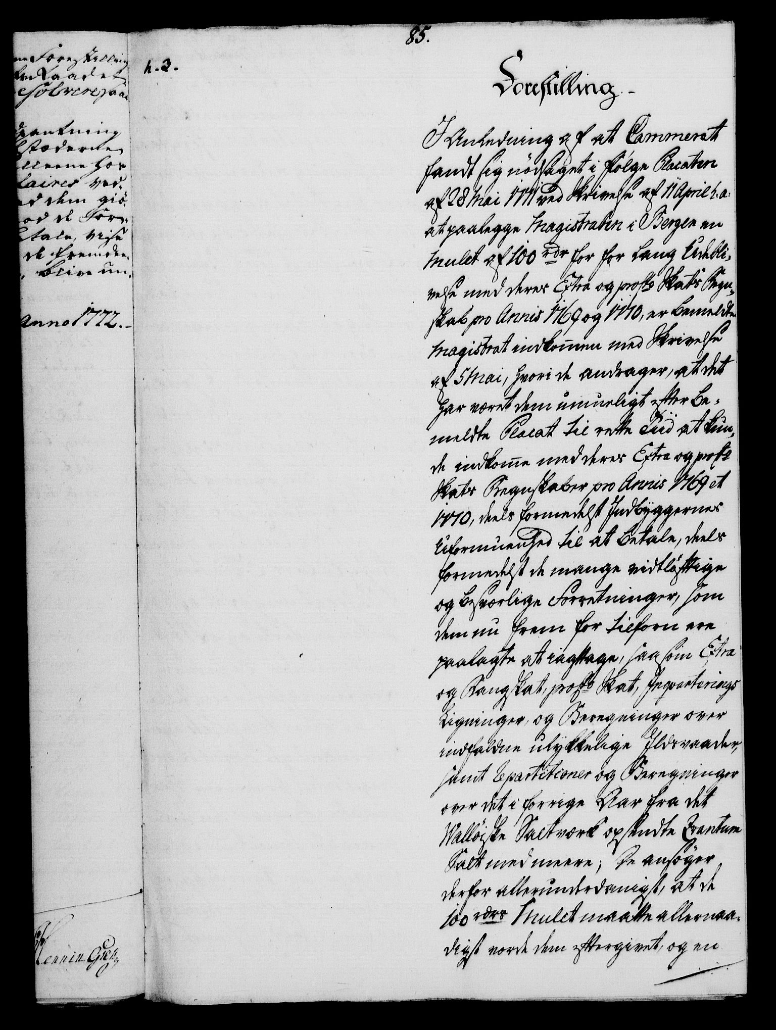 Rentekammeret, Kammerkanselliet, RA/EA-3111/G/Gf/Gfa/L0054: Norsk relasjons- og resolusjonsprotokoll (merket RK 52.54), 1771-1772, p. 563