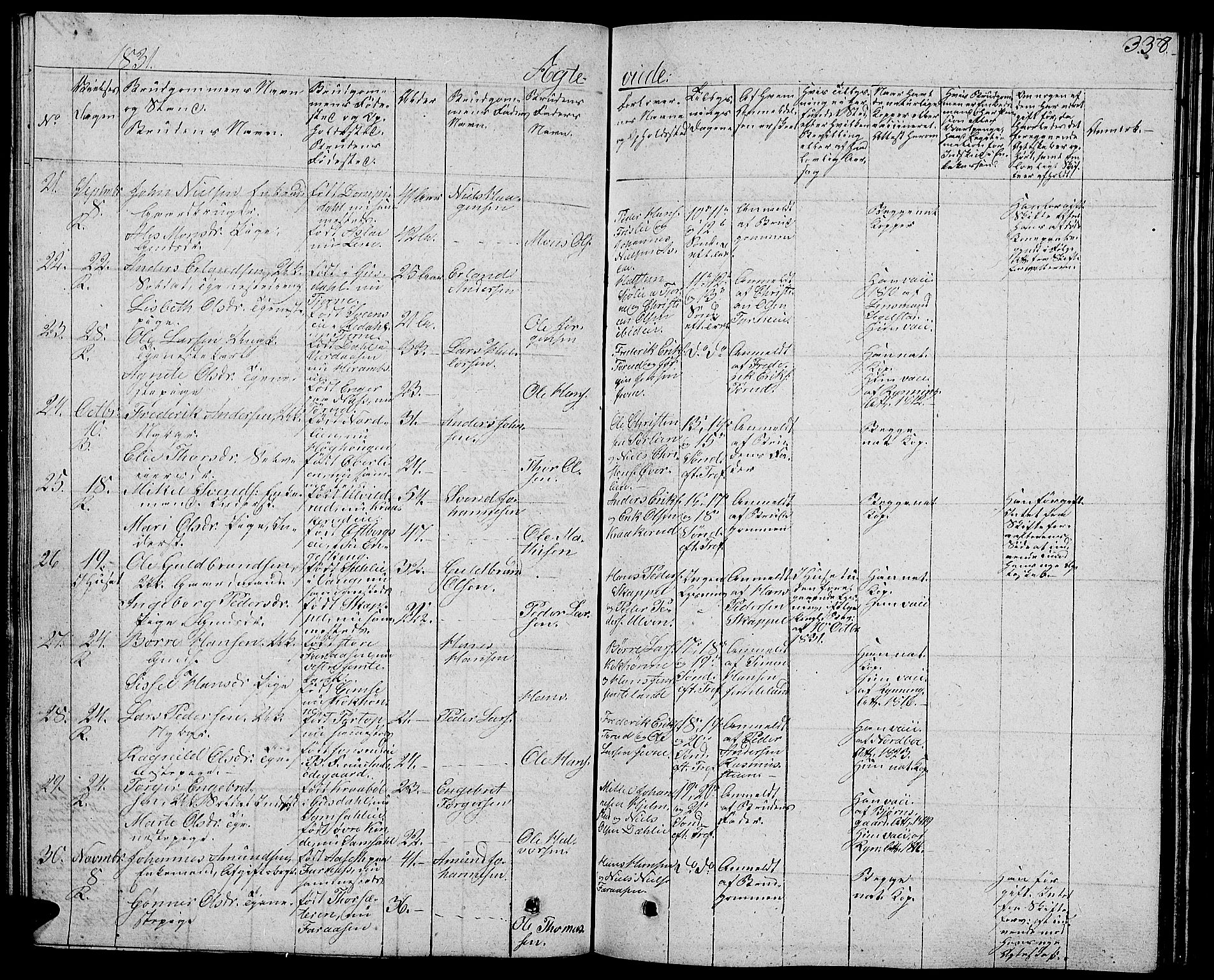 Ringsaker prestekontor, AV/SAH-PREST-014/L/La/L0004: Parish register (copy) no. 4, 1827-1838, p. 338