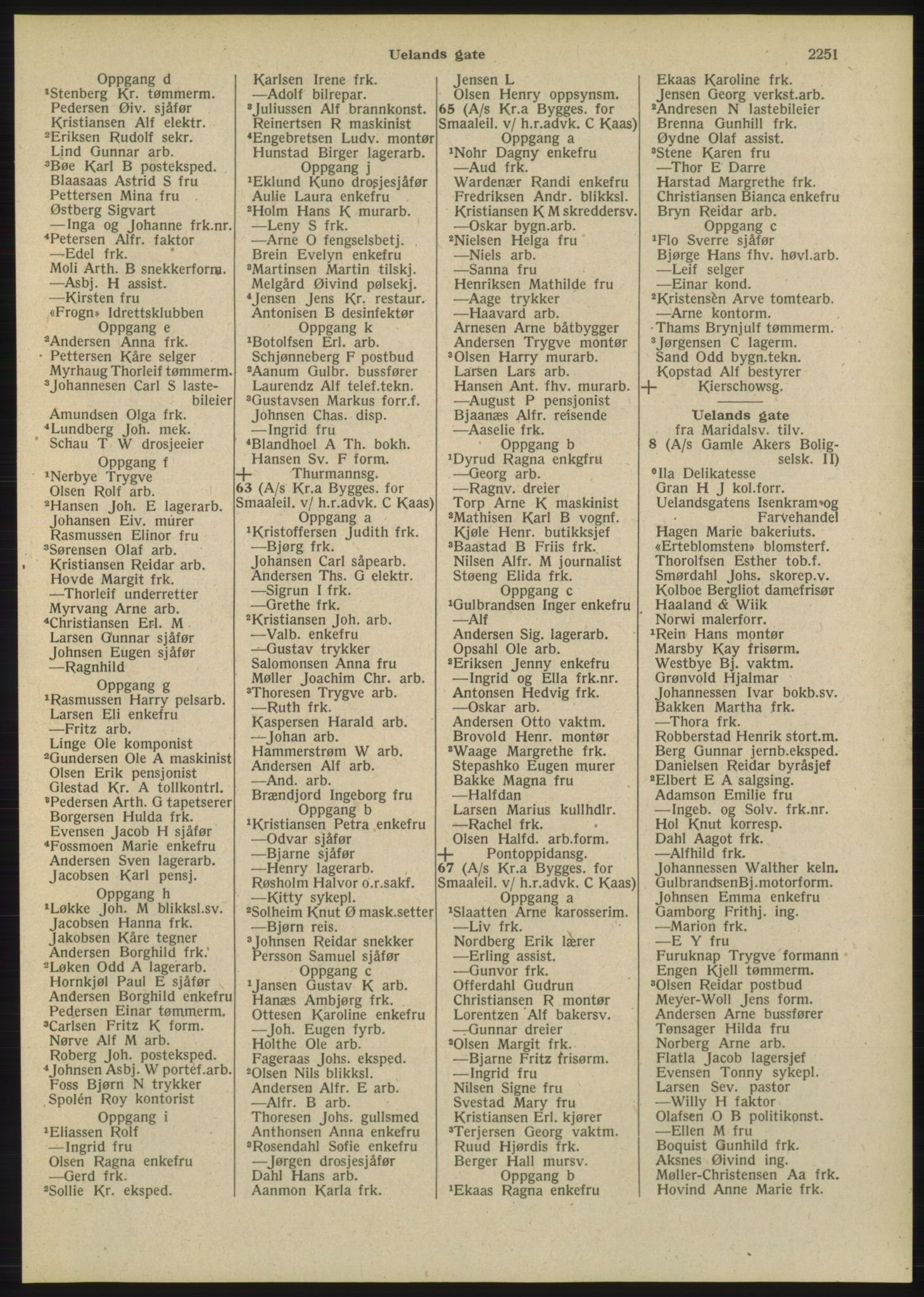 Kristiania/Oslo adressebok, PUBL/-, 1948, p. 2251