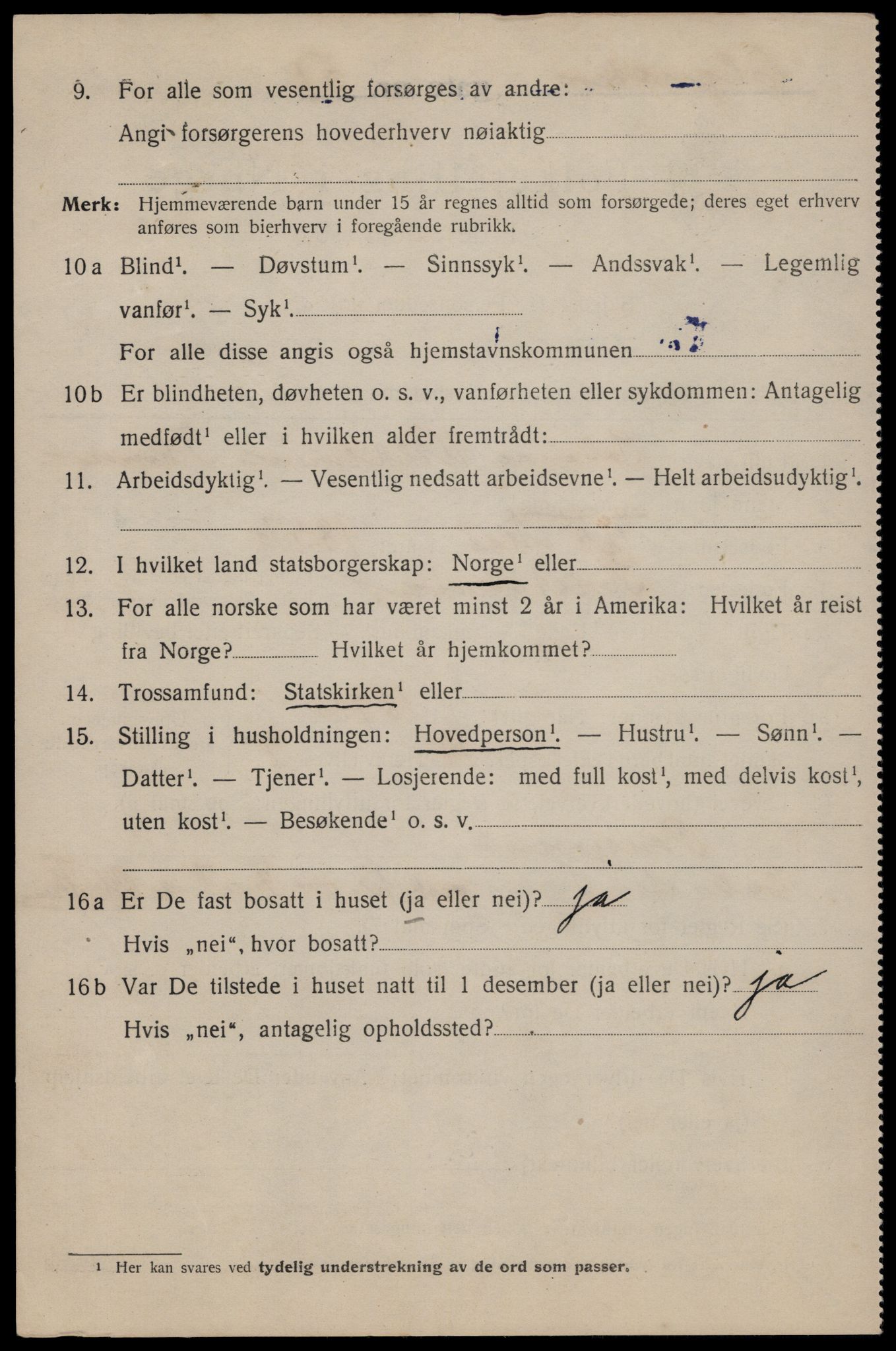 SAT, 1920 census for Trondheim, 1920, p. 79499