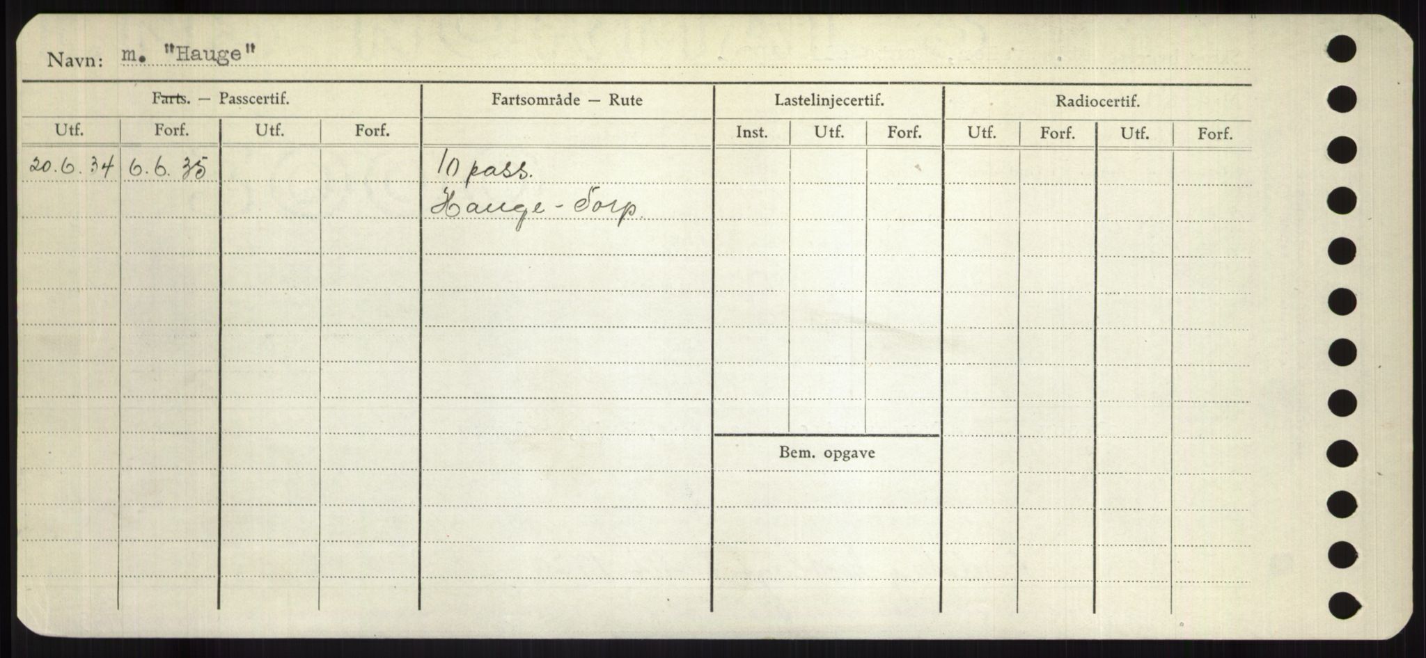 Sjøfartsdirektoratet med forløpere, Skipsmålingen, RA/S-1627/H/Hd/L0014: Fartøy, H-Havl, p. 398