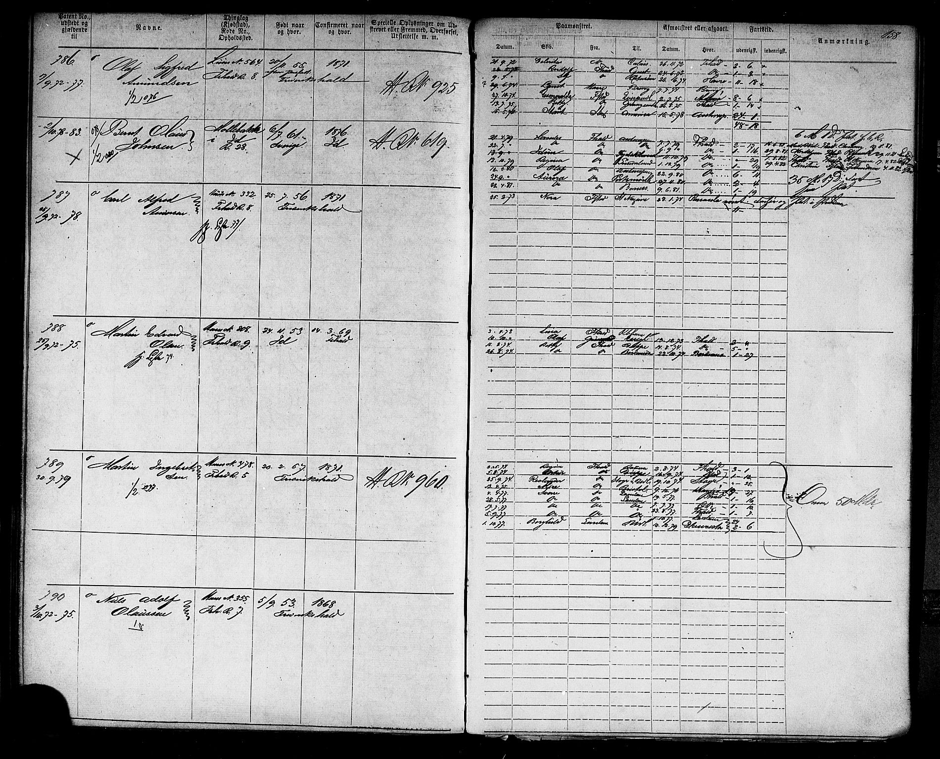 Halden mønstringskontor, AV/SAO-A-10569a/F/Fc/Fca/L0004: Annotasjonsrulle, 1868-1875, p. 162