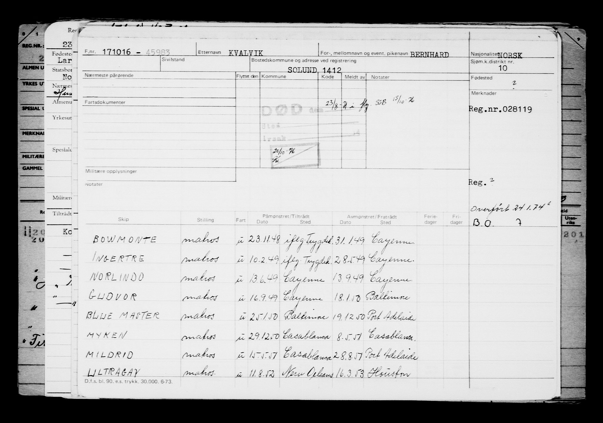 Direktoratet for sjømenn, AV/RA-S-3545/G/Gb/L0143: Hovedkort, 1916, p. 275