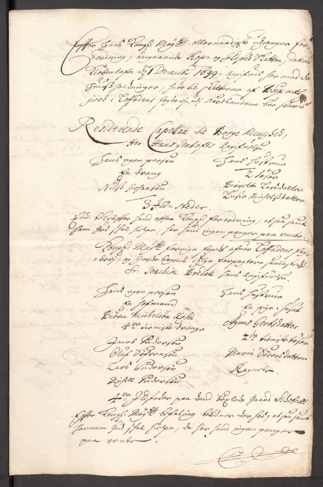 Rentekammeret inntil 1814, Reviderte regnskaper, Fogderegnskap, AV/RA-EA-4092/R67/L4678: Fogderegnskap Vesterålen, Andenes og Lofoten, 1696-1708, p. 307