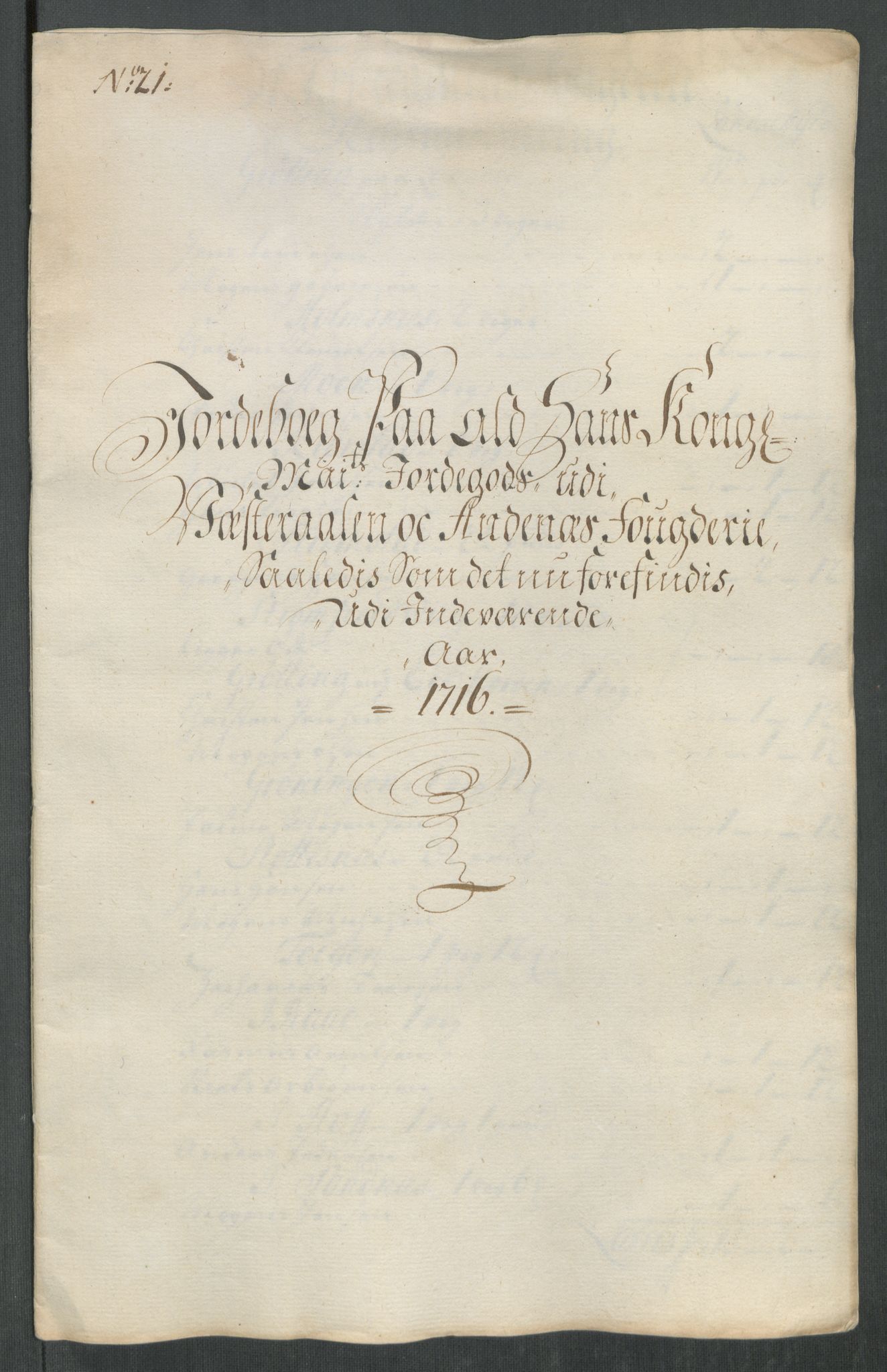 Rentekammeret inntil 1814, Reviderte regnskaper, Fogderegnskap, RA/EA-4092/R67/L4682: Fogderegnskap Vesterålen, Andenes og Lofoten, 1716, p. 143