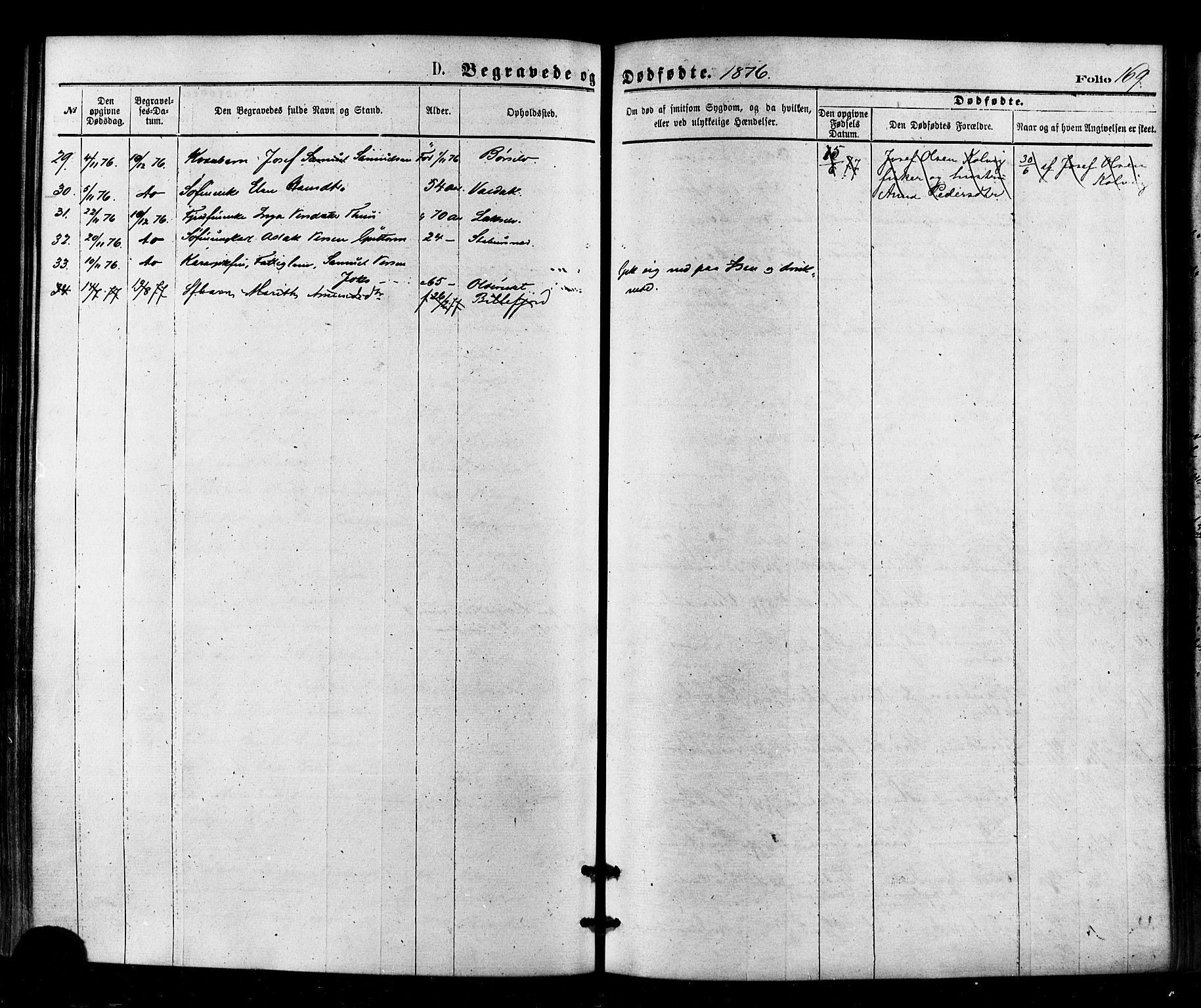 Kistrand/Porsanger sokneprestembete, SATØ/S-1351/H/Ha/L0006.kirke: Parish register (official) no. 6, 1875-1880, p. 169