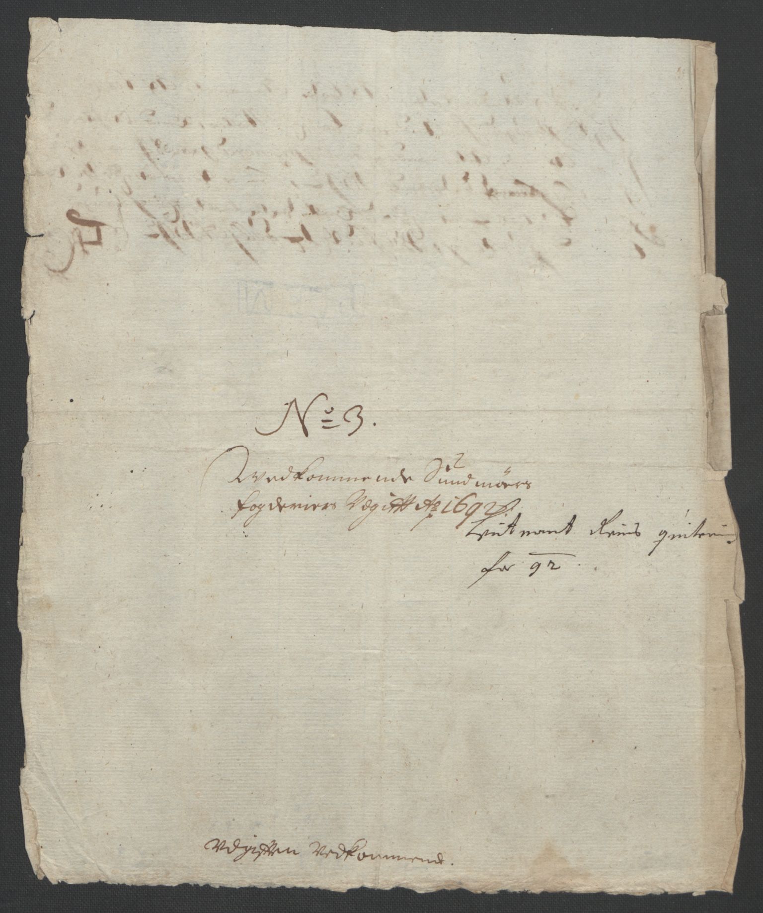 Rentekammeret inntil 1814, Reviderte regnskaper, Fogderegnskap, RA/EA-4092/R54/L3554: Fogderegnskap Sunnmøre, 1691-1693, p. 338