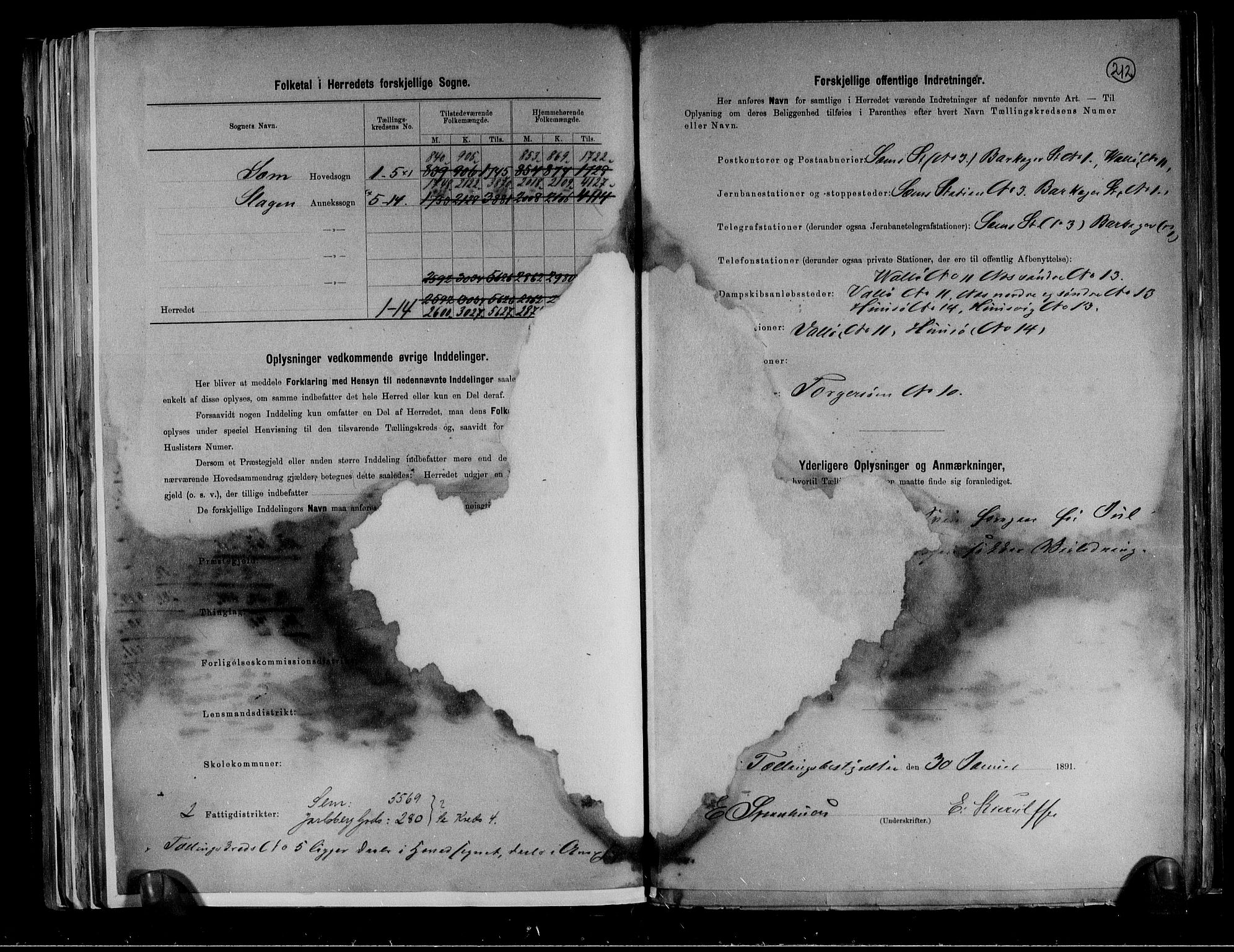 RA, 1891 census for 0721 Sem, 1891, p. 3