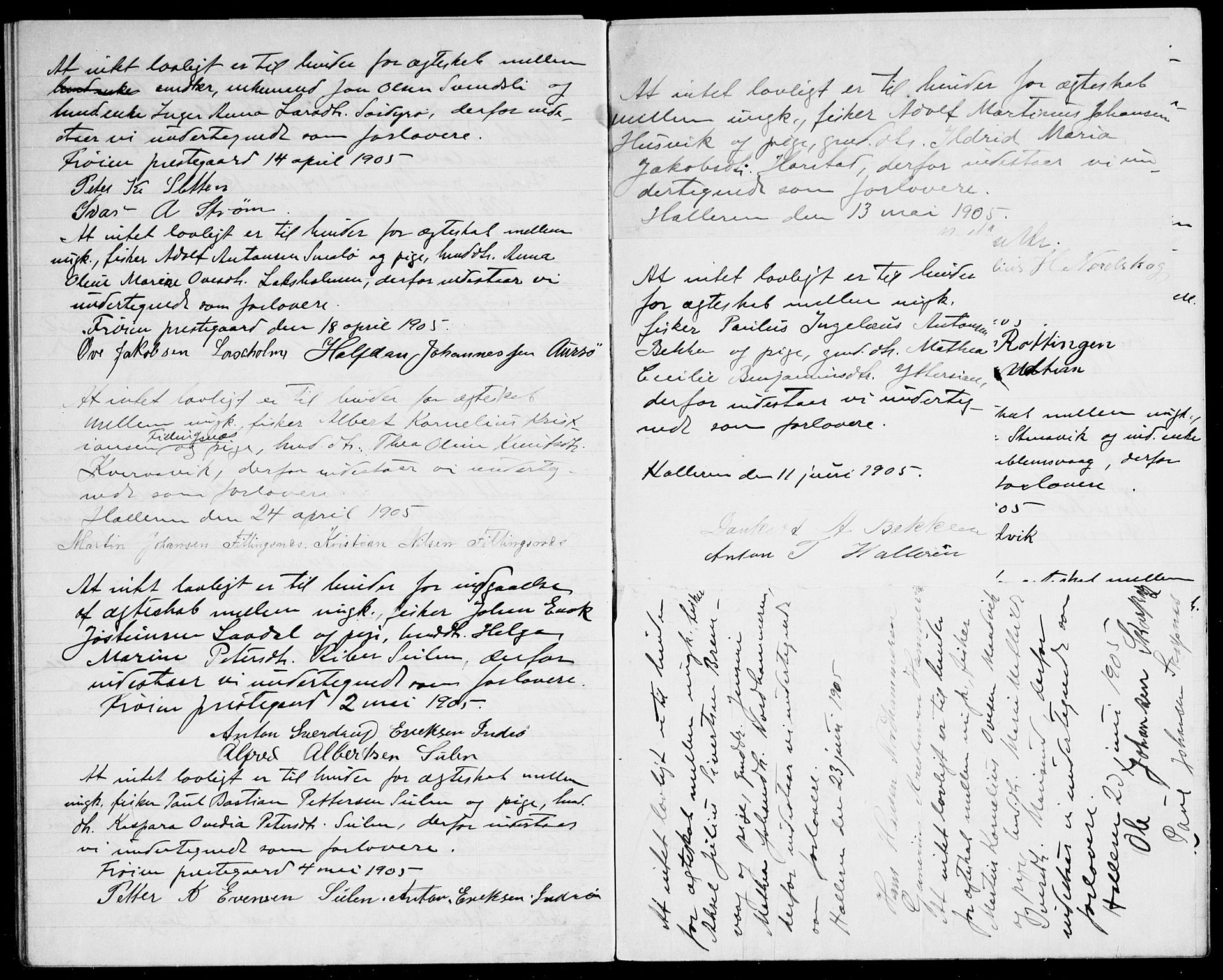 Frøya sokneprestkontor, AV/SAT-A-1116/1/I/I1/I1f: Banns register no. 640.I.1f.1, 1901-1917