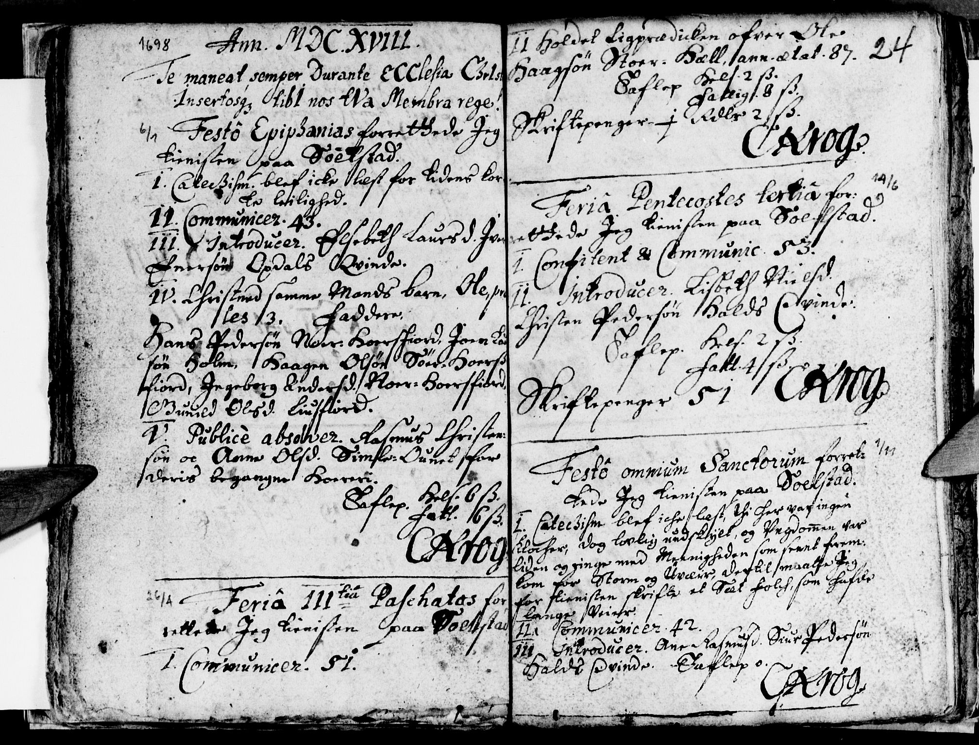 Ministerialprotokoller, klokkerbøker og fødselsregistre - Nordland, SAT/A-1459/811/L0164: Parish register (official) no. 811A01, 1677-1762, p. 24