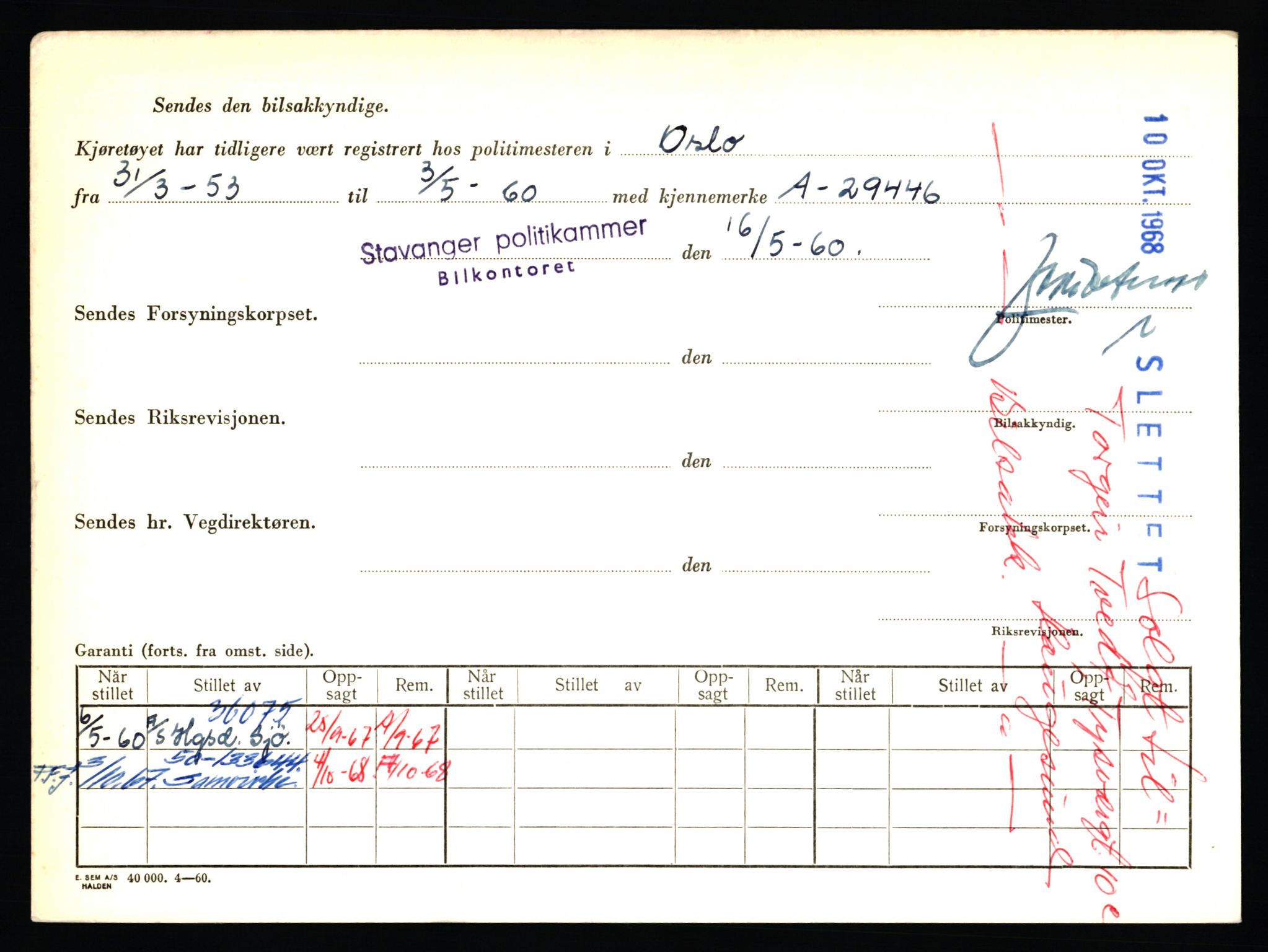 Stavanger trafikkstasjon, AV/SAST-A-101942/0/F/L0013: L-4700 - L-5079, 1930-1971, p. 34