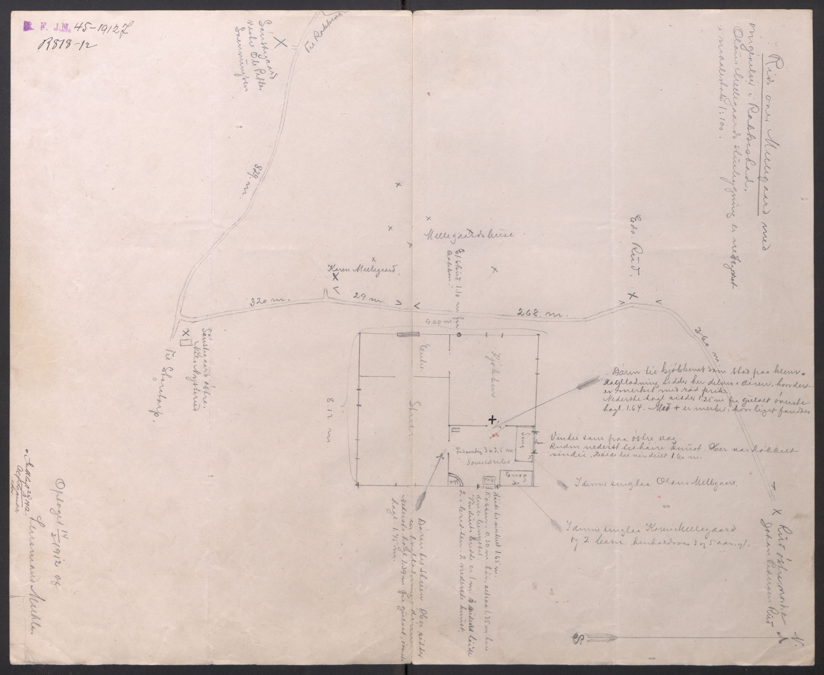 Botsfengslet, AV/RA-S-1539/D/Dn/L0351/0041: Domsakter nr. 625n - 673n / Domsakt nr. 665n - Johan Pedersen Rud, f. 13.1.1864, 1912-1913, p. 30