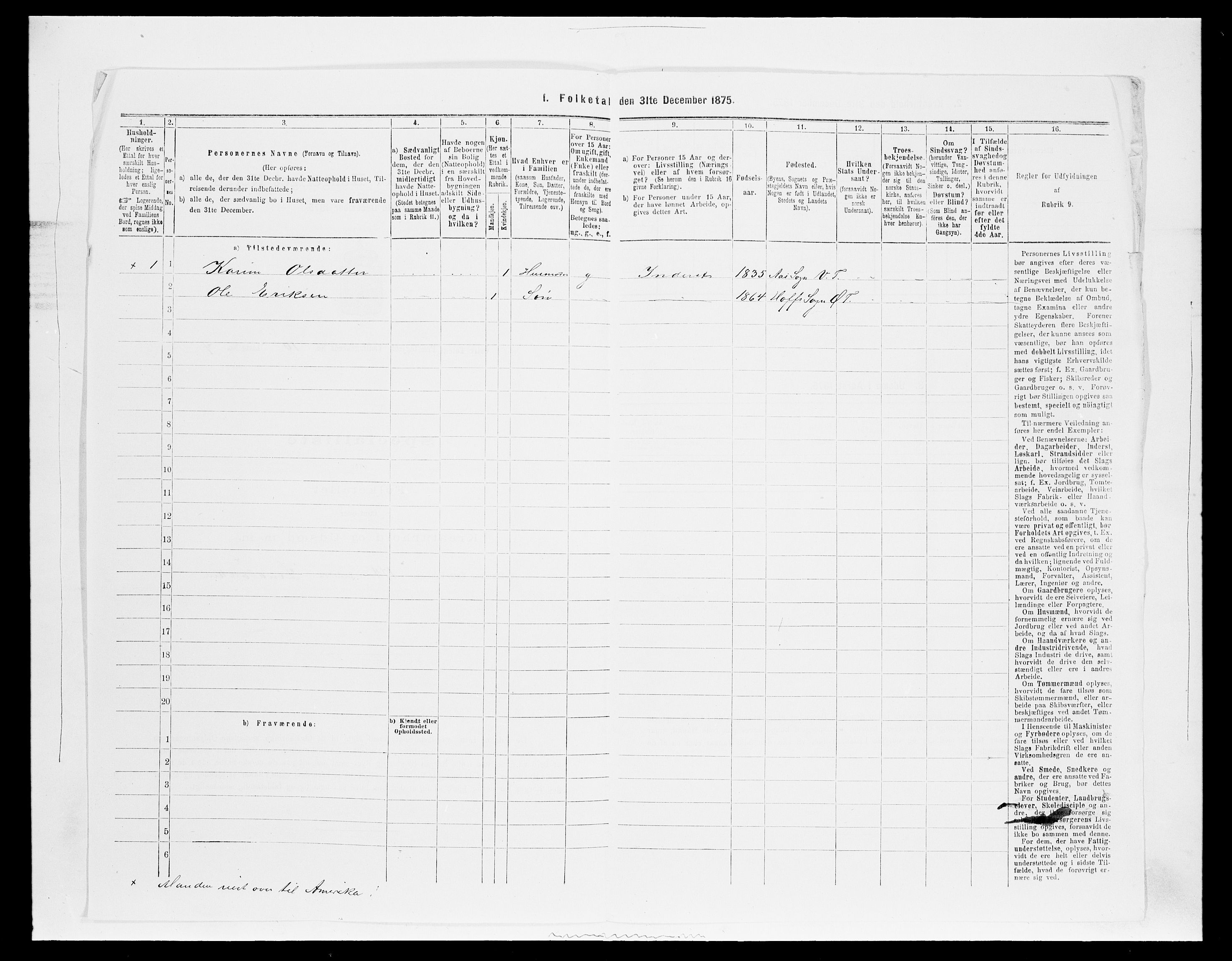 SAH, 1875 census for 0528P Østre Toten, 1875, p. 1827