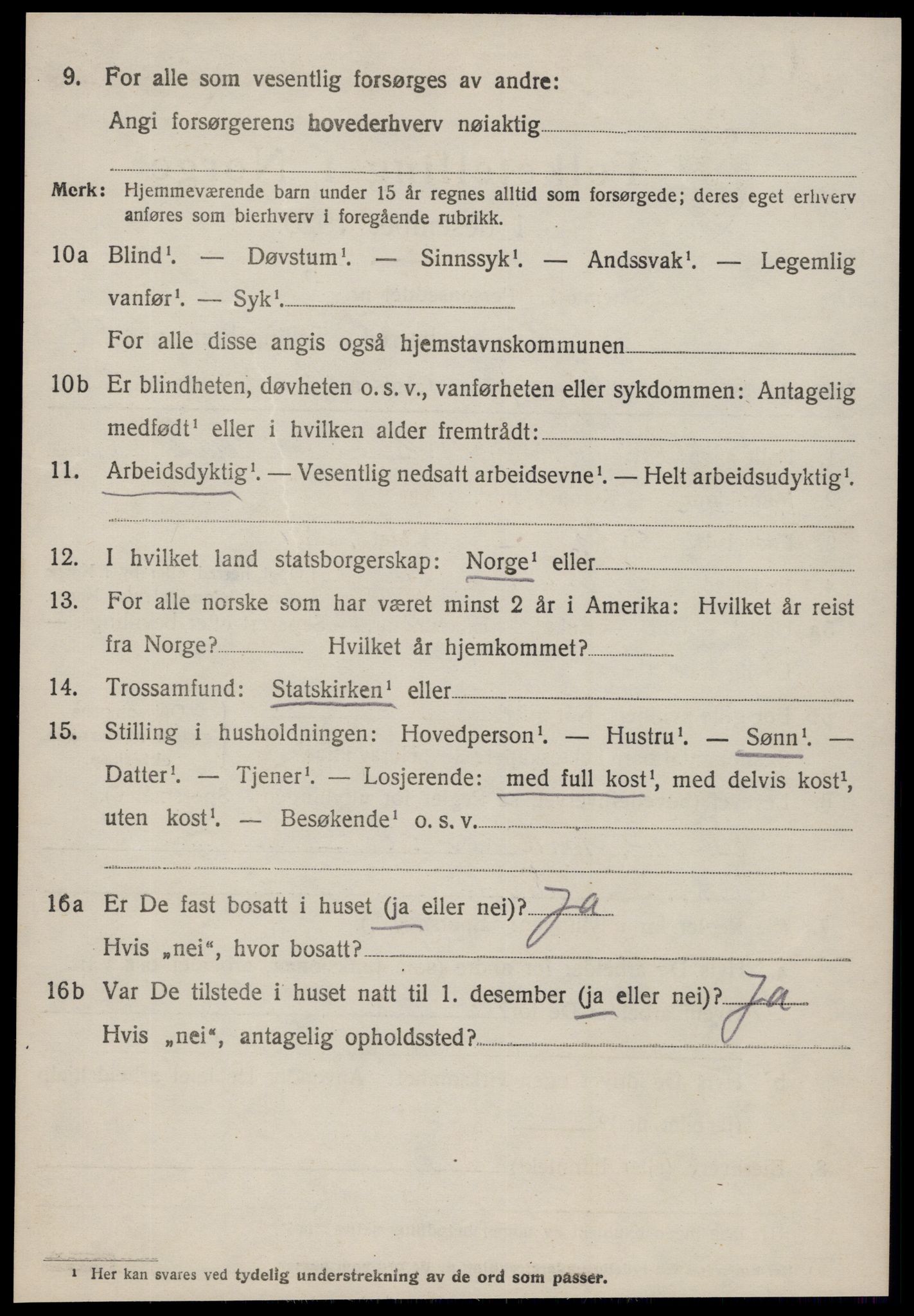 SAT, 1920 census for Giske, 1920, p. 519