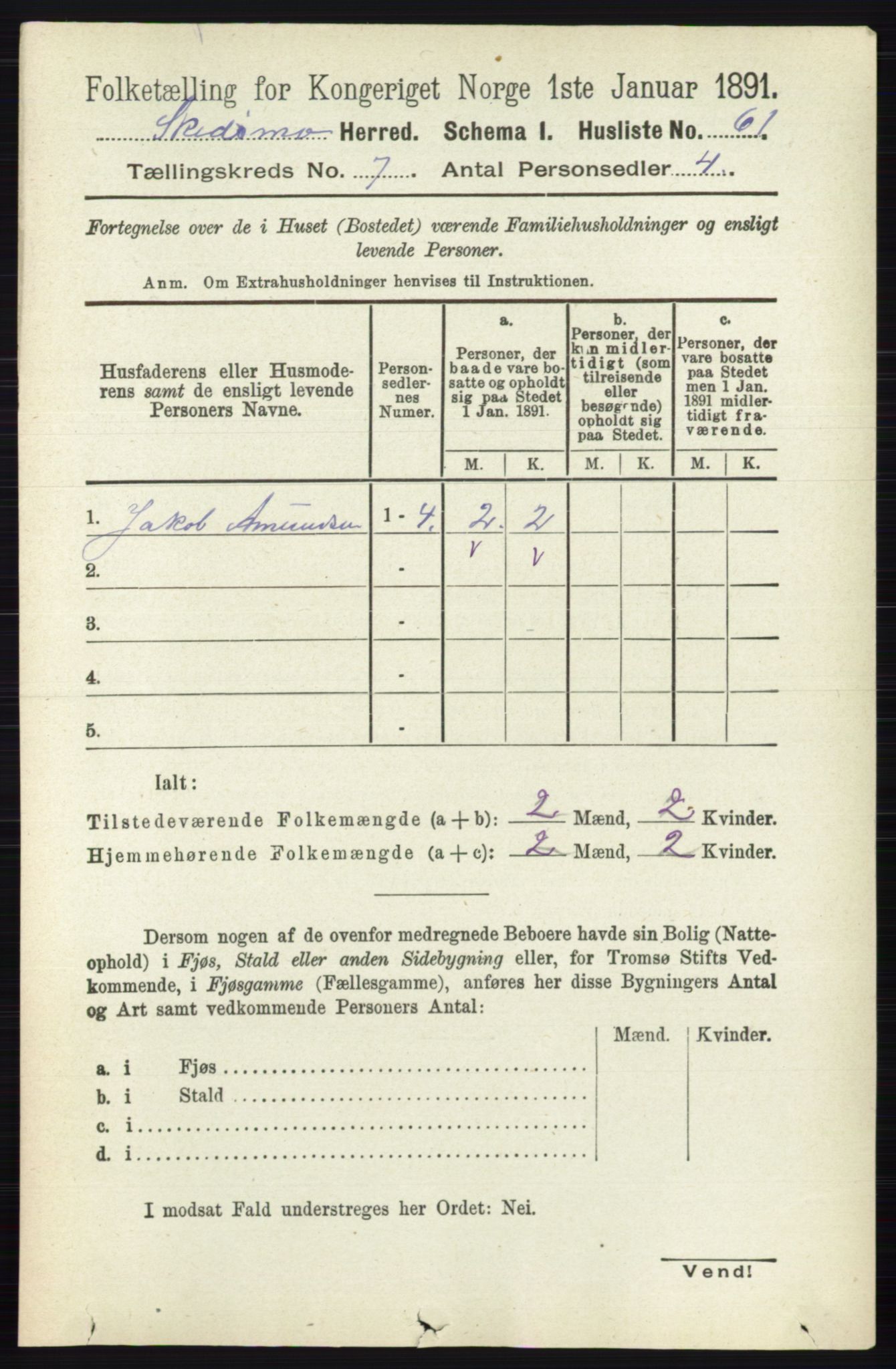 RA, 1891 census for 0231 Skedsmo, 1891, p. 3327