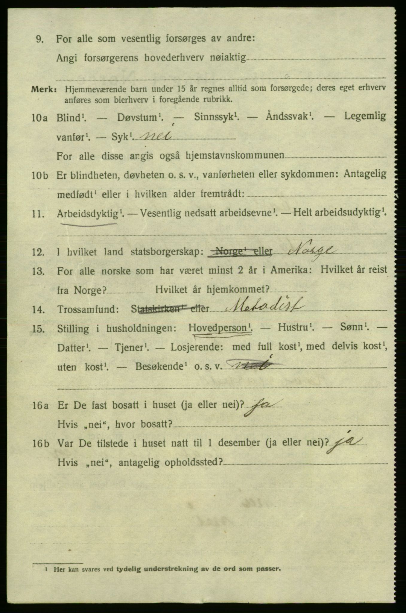 SAO, 1920 census for Fredrikshald, 1920, p. 20668