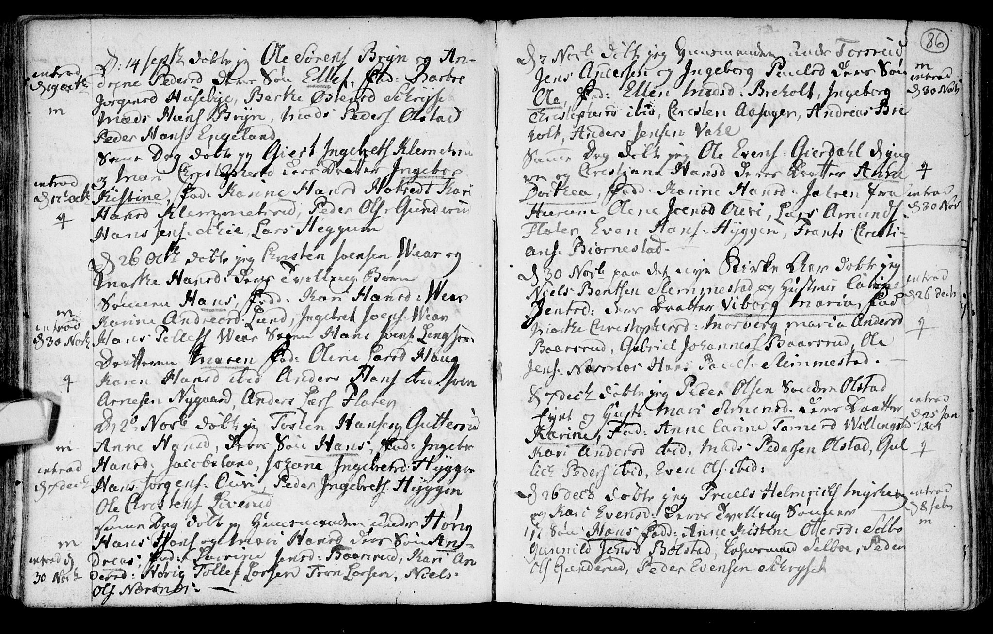 Røyken kirkebøker, SAKO/A-241/F/Fa/L0003: Parish register (official) no. 3, 1782-1813, p. 86