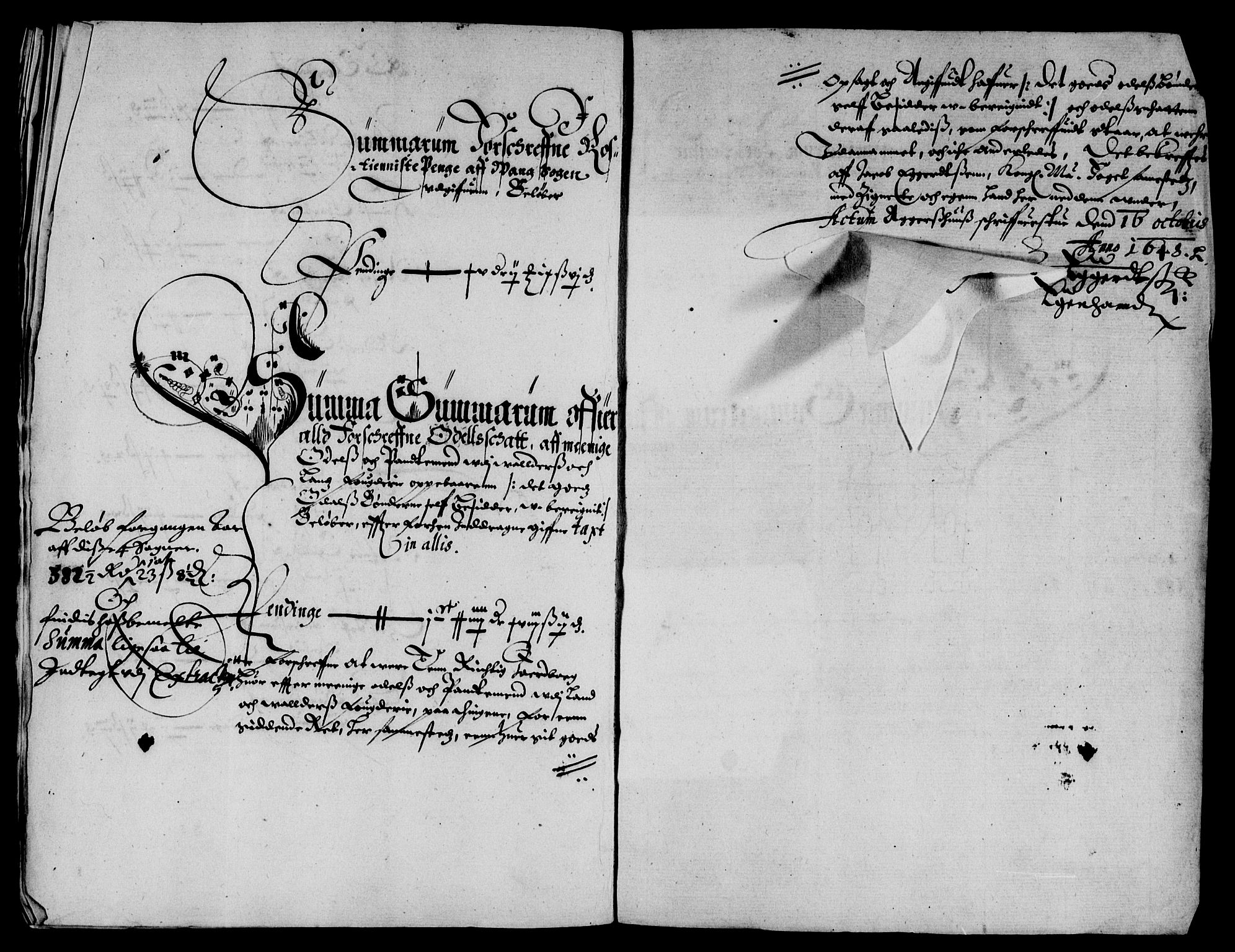 Rentekammeret inntil 1814, Reviderte regnskaper, Lensregnskaper, AV/RA-EA-5023/R/Rb/Rba/L0196: Akershus len, 1648-1649