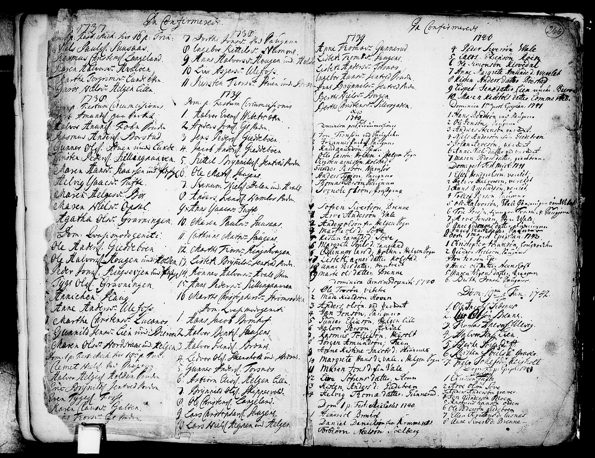 Holla kirkebøker, SAKO/A-272/F/Fa/L0001: Parish register (official) no. 1, 1717-1779, p. 266