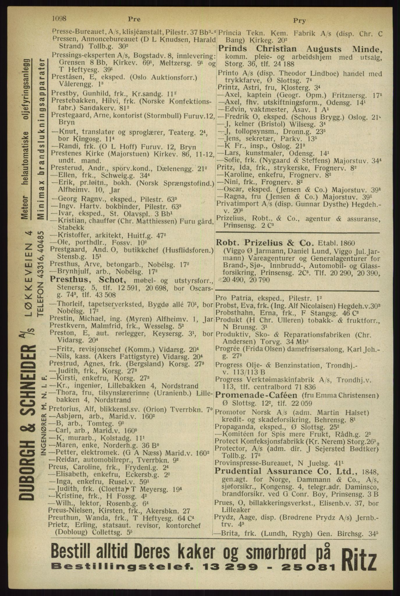 Kristiania/Oslo adressebok, PUBL/-, 1933, p. 1098