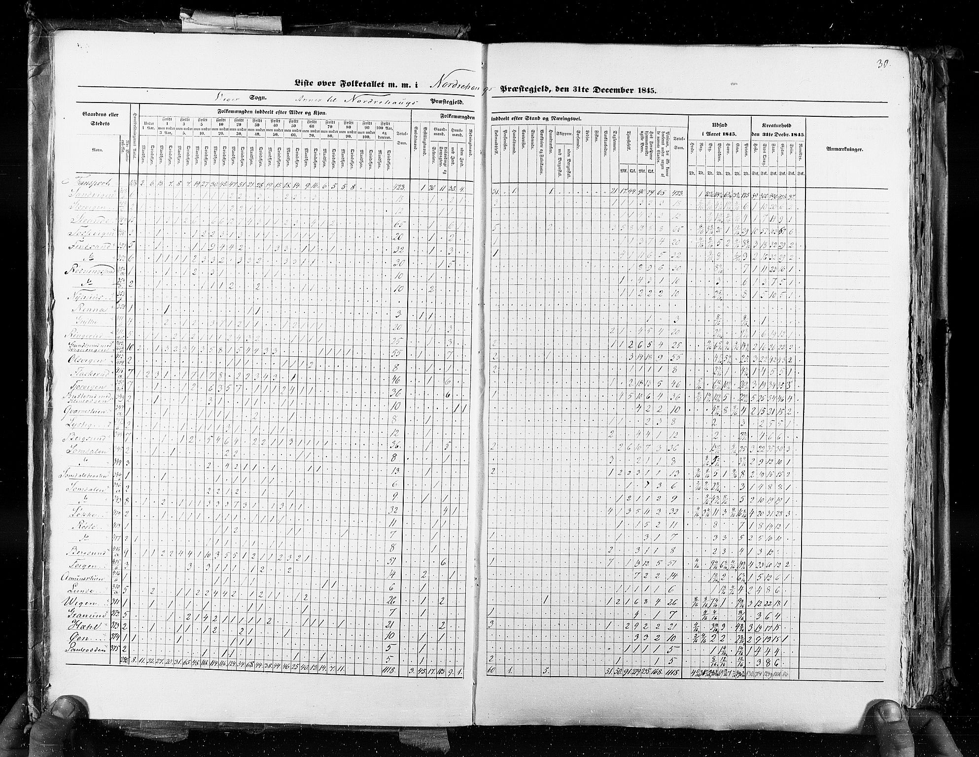 RA, Census 1845, vol. 4: Buskerud amt og Jarlsberg og Larvik amt, 1845, p. 30