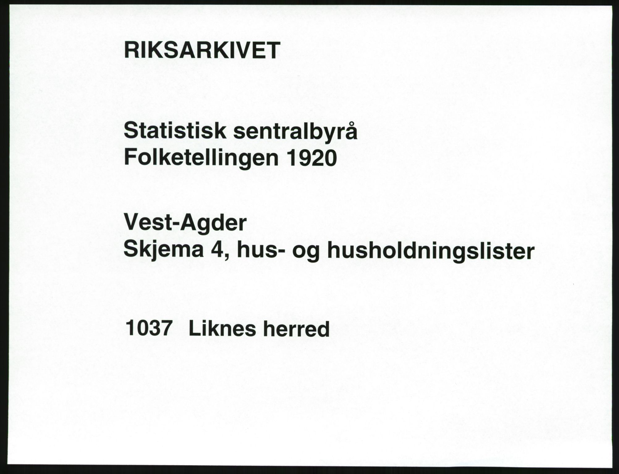 SAK, 1920 census for Kvinesdal, 1920, p. 33