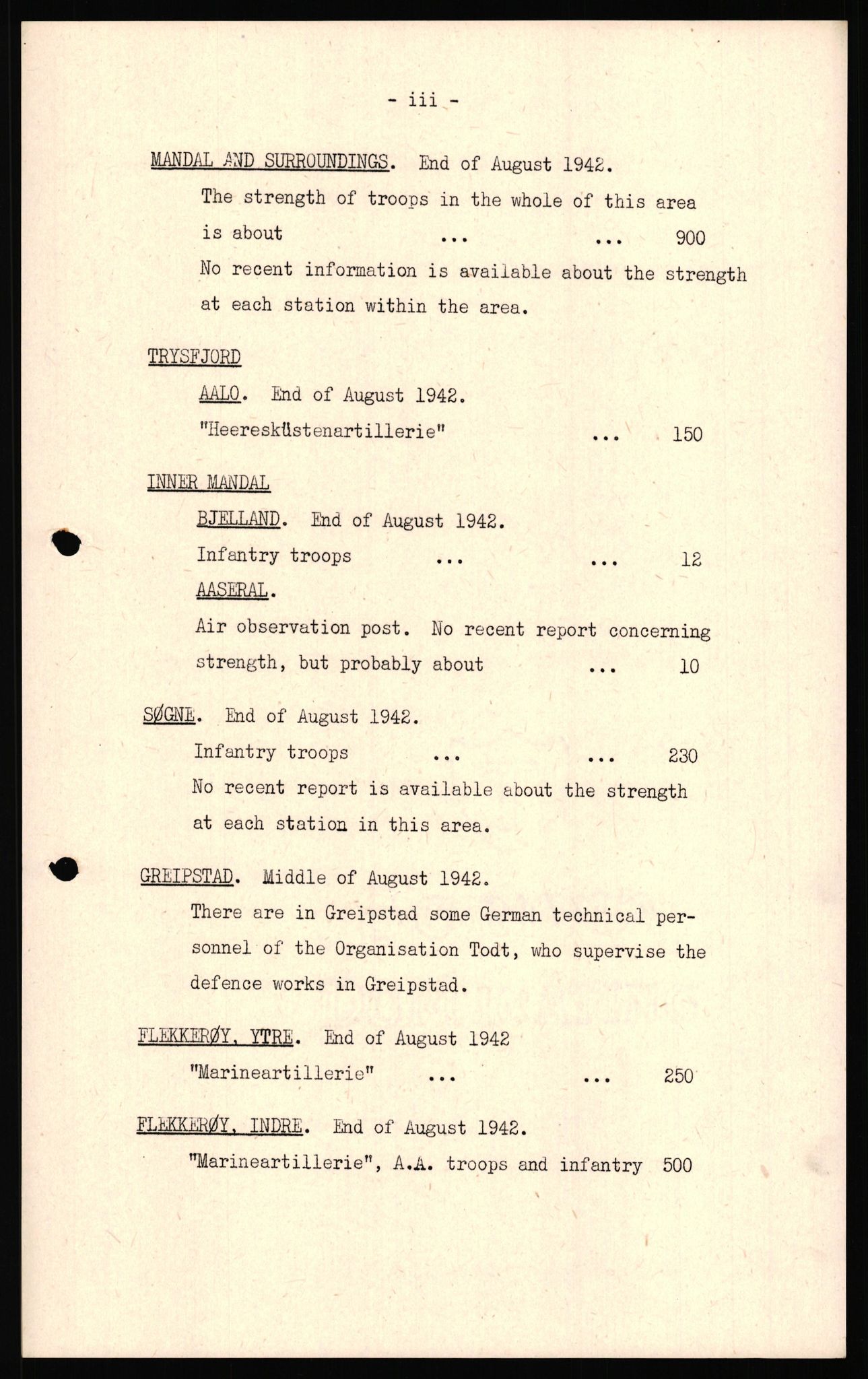 Forsvaret, Forsvarets overkommando II, AV/RA-RAFA-3915/D/Dd/L0023: Vest-Agder, 1942-1943, p. 105